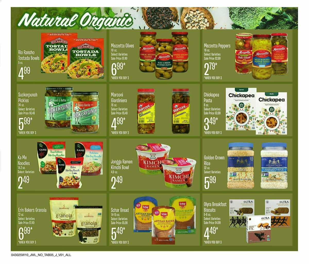 Jewel Osco Organics Guide Weekly Ad from April 30