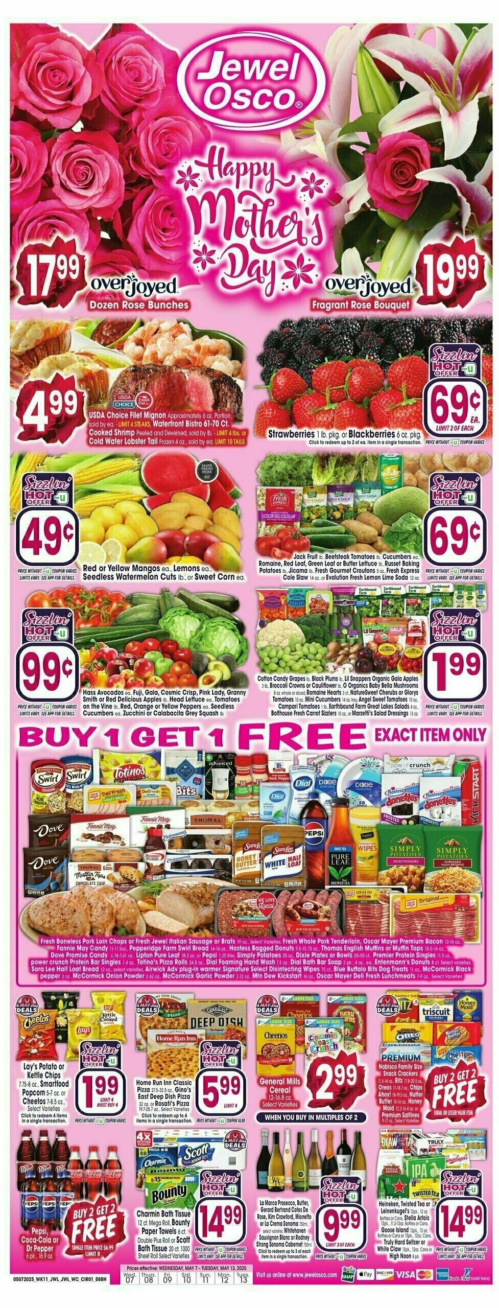 Jewel Osco Weekly Ad from May 7
