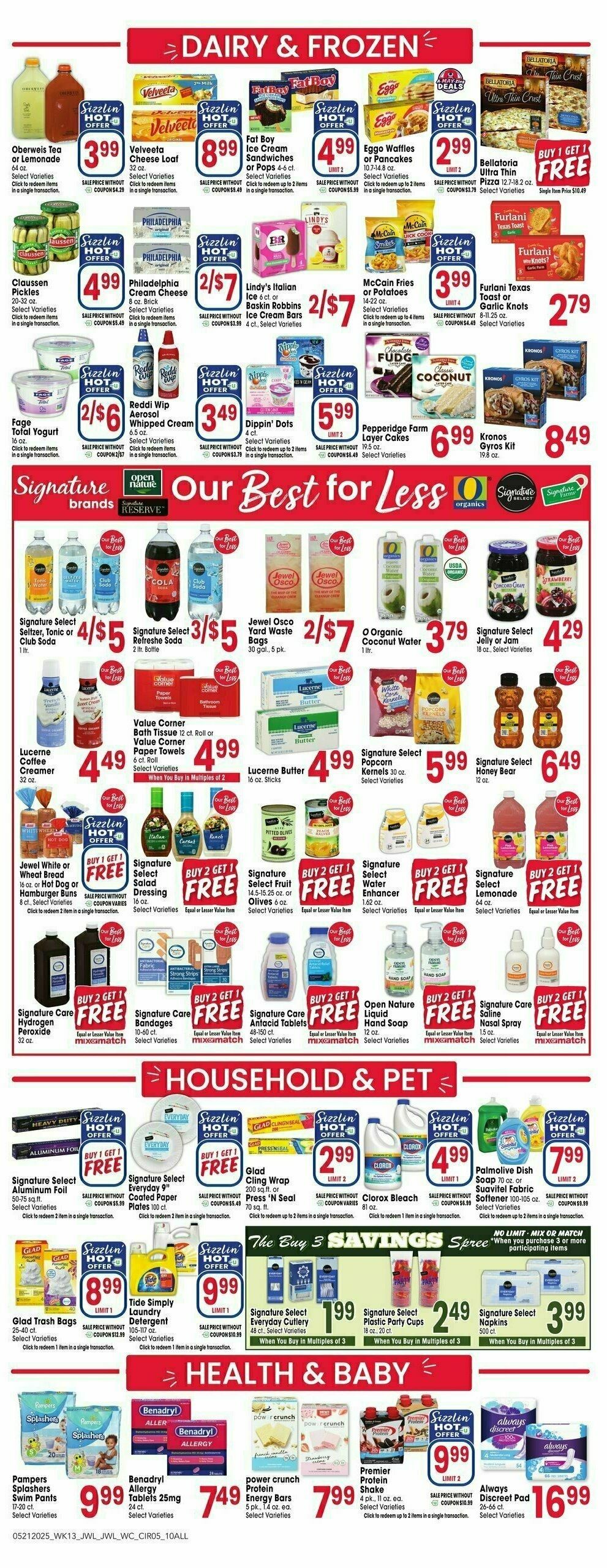 Jewel Osco Weekly Ad from May 21