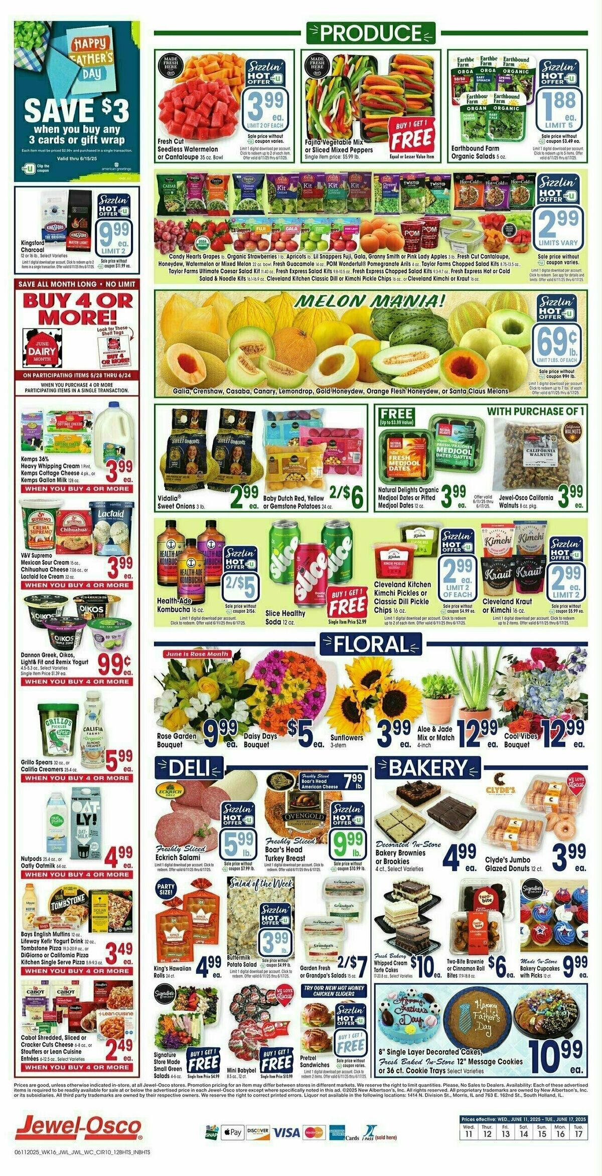 Jewel Osco Weekly Ad from June 11