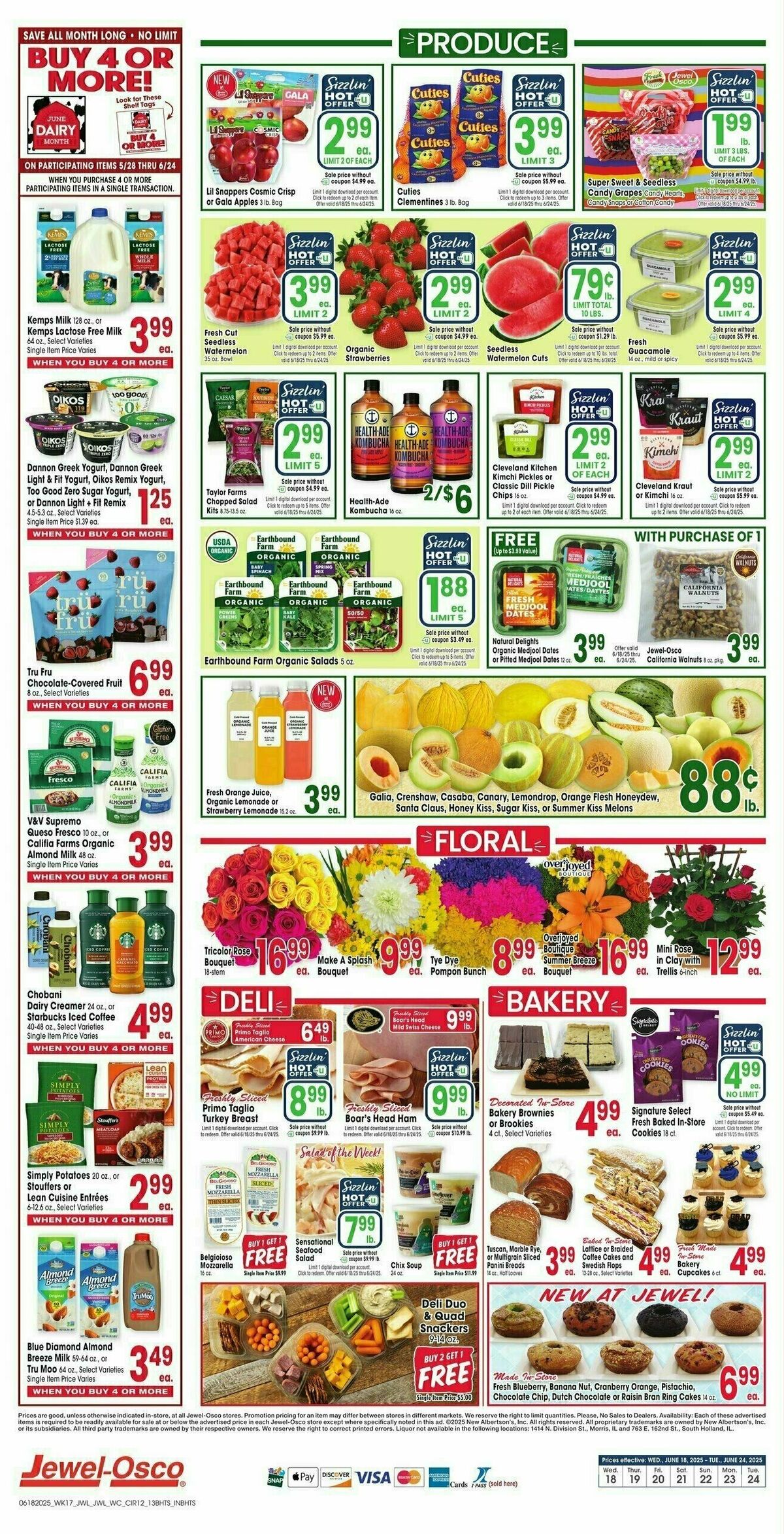 Jewel Osco Weekly Ad from June 18