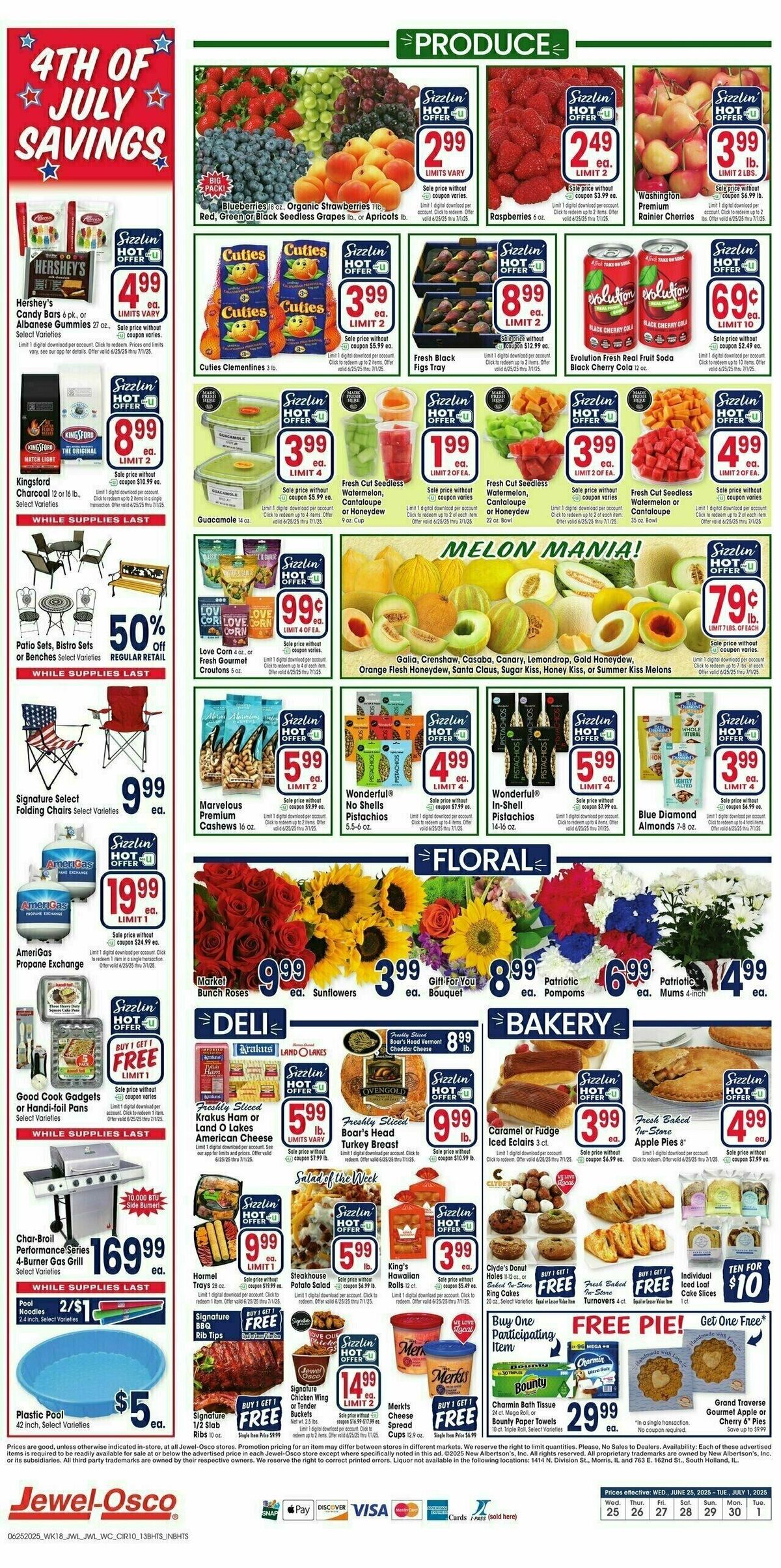 Jewel Osco Weekly Ad from June 25