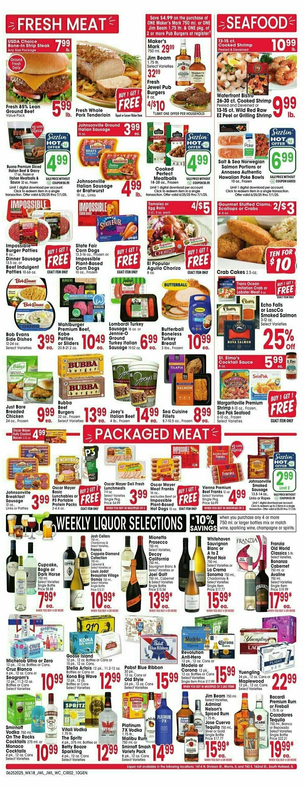 Jewel Osco Weekly Ad from June 25