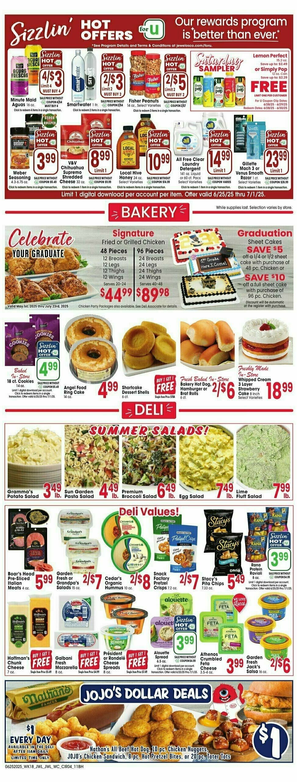 Jewel Osco Weekly Ad from June 25