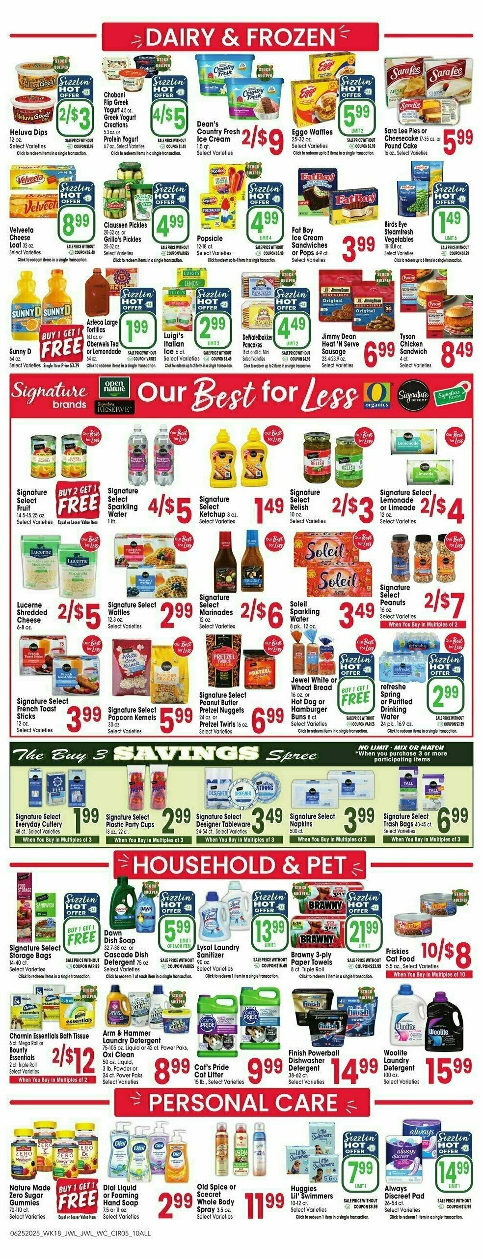 Jewel Osco Weekly Ad from June 25