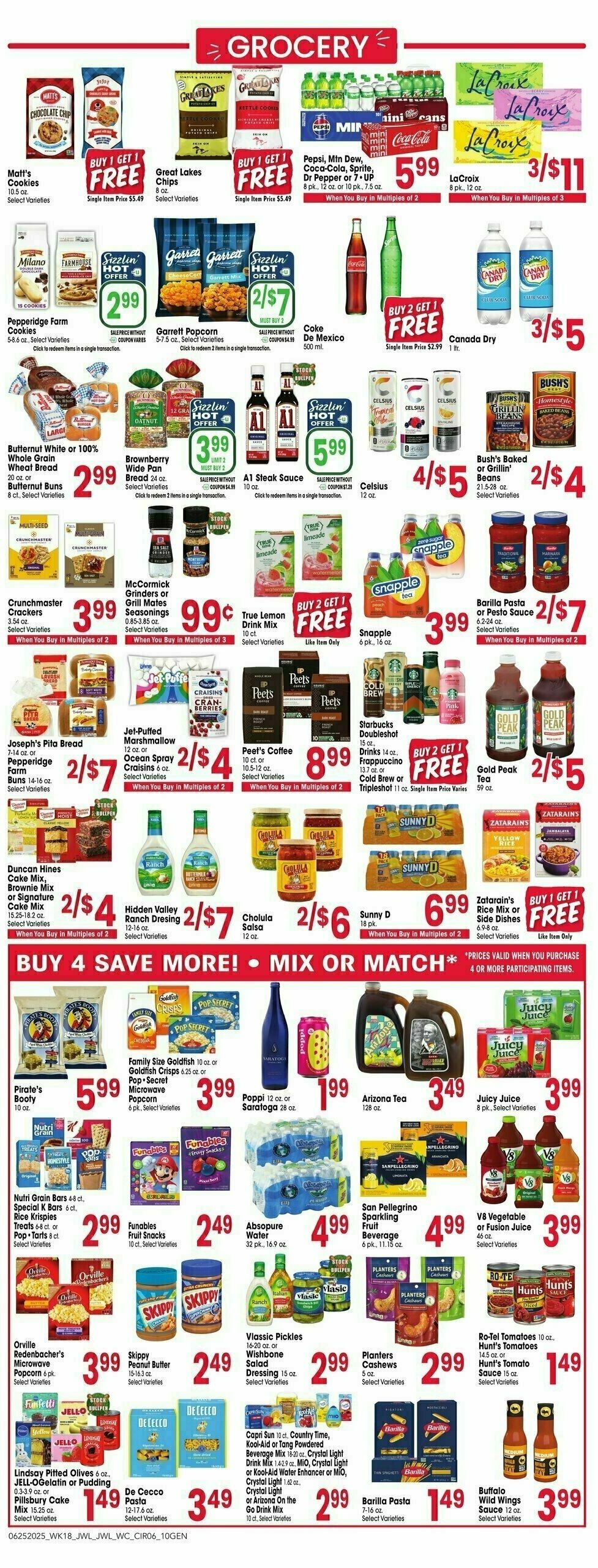 Jewel Osco Weekly Ad from June 25