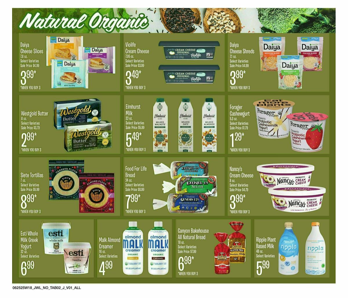 Jewel Osco Organics Guide Weekly Ad from June 25