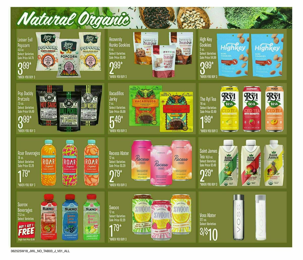 Jewel Osco Organics Guide Weekly Ad from June 25