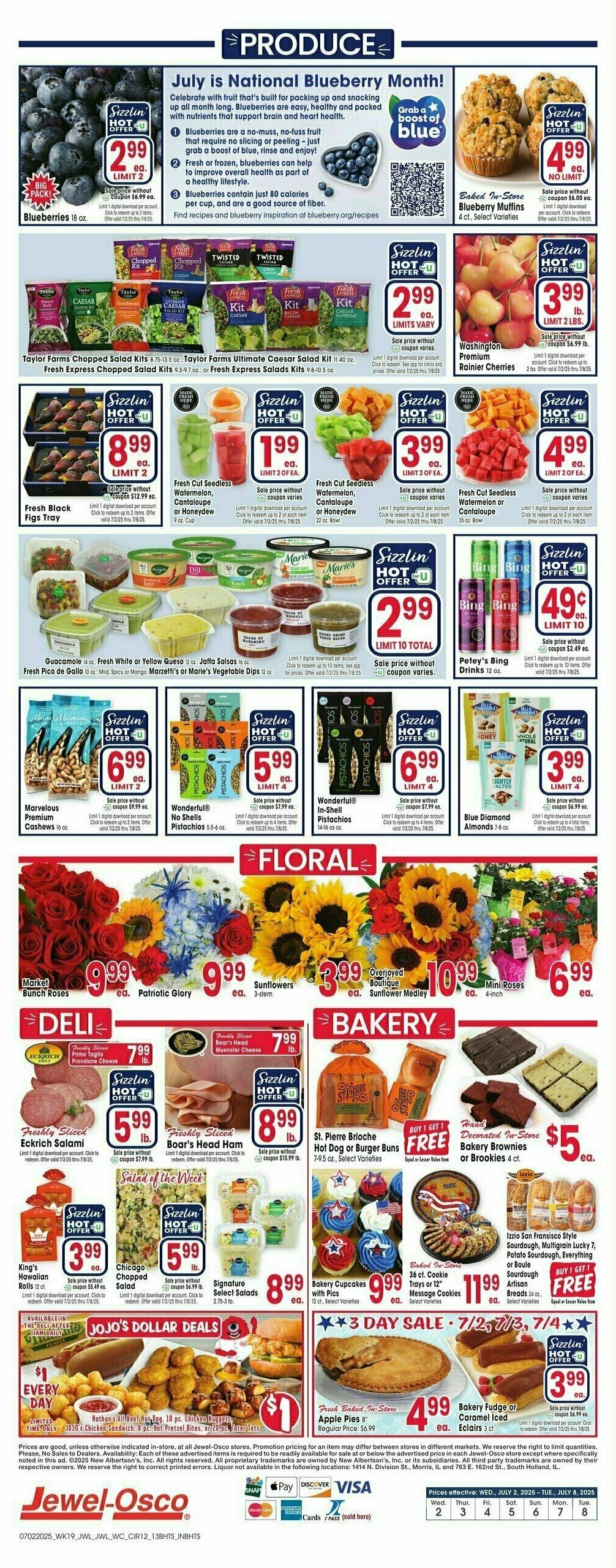 Jewel Osco Weekly Ad from July 2
