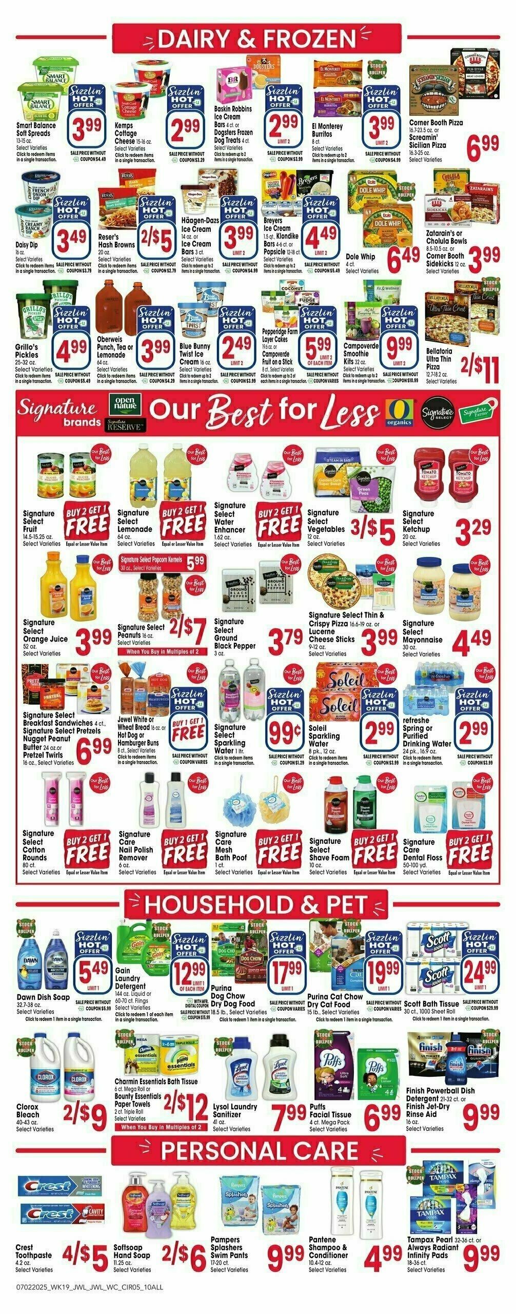 Jewel Osco Weekly Ad from July 2