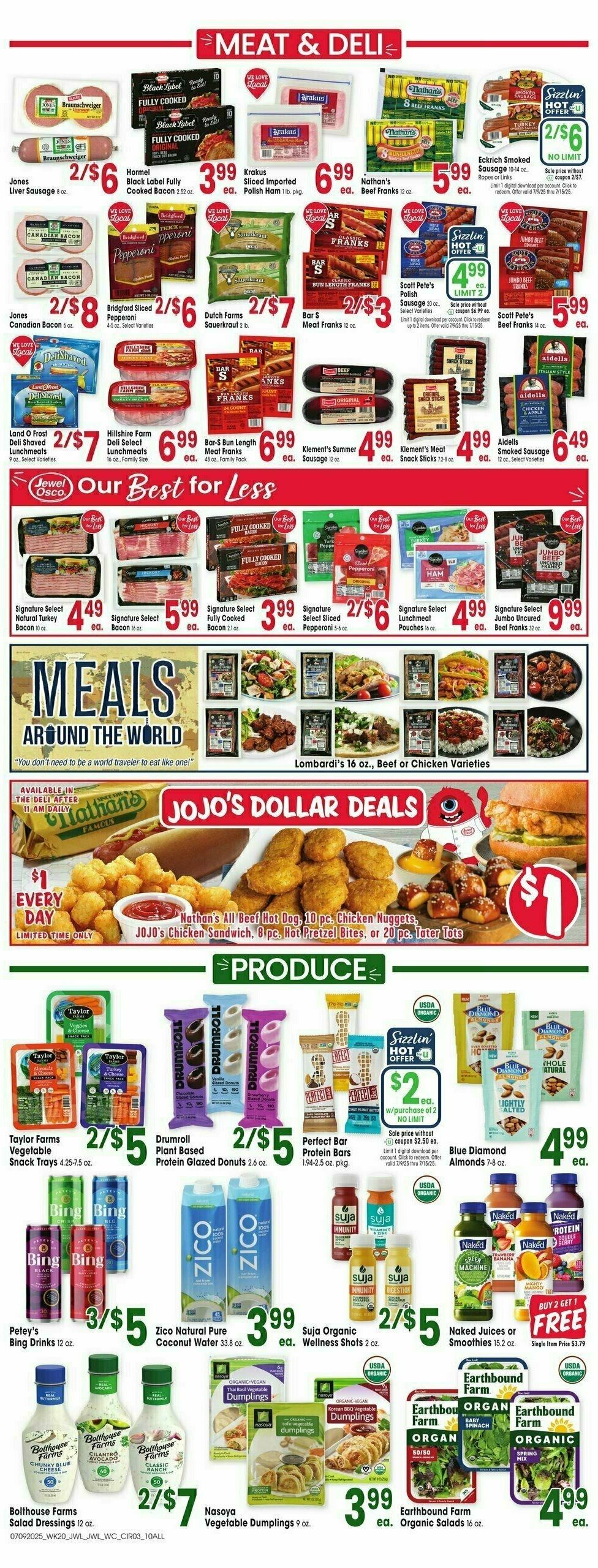 Jewel Osco Weekly Ad from July 9