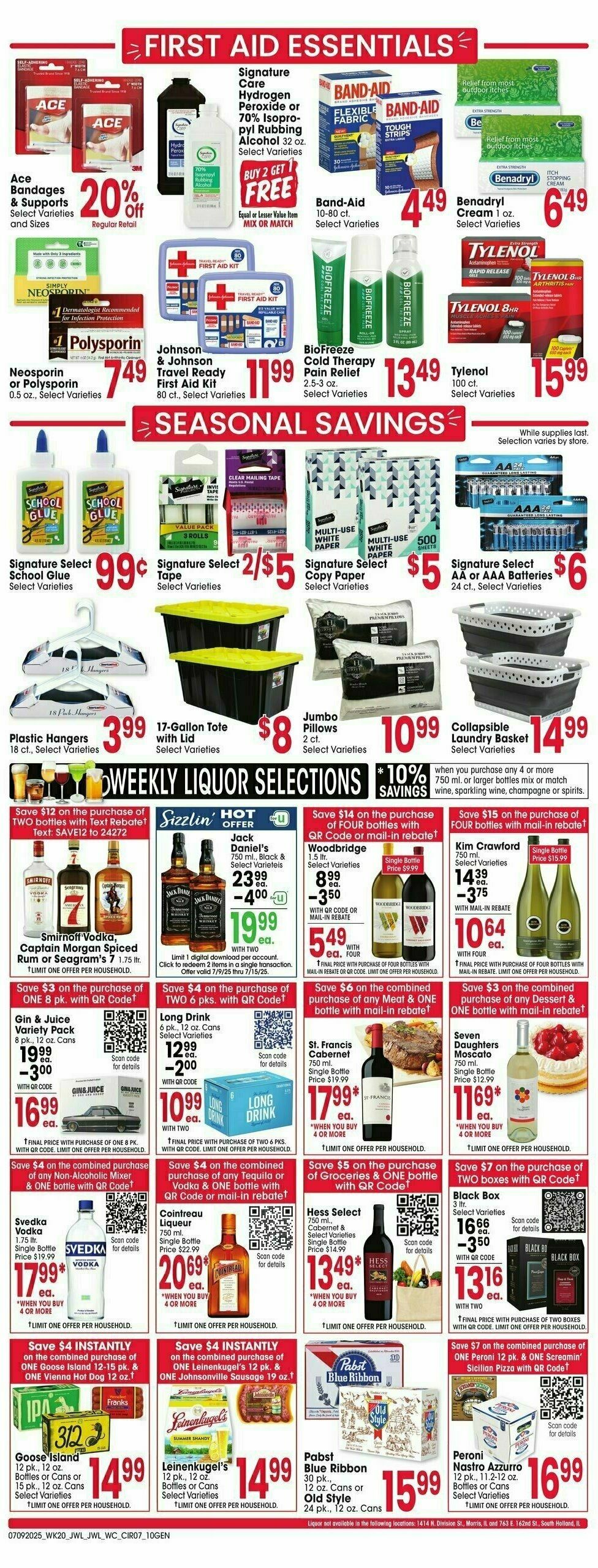 Jewel Osco Weekly Ad from July 9