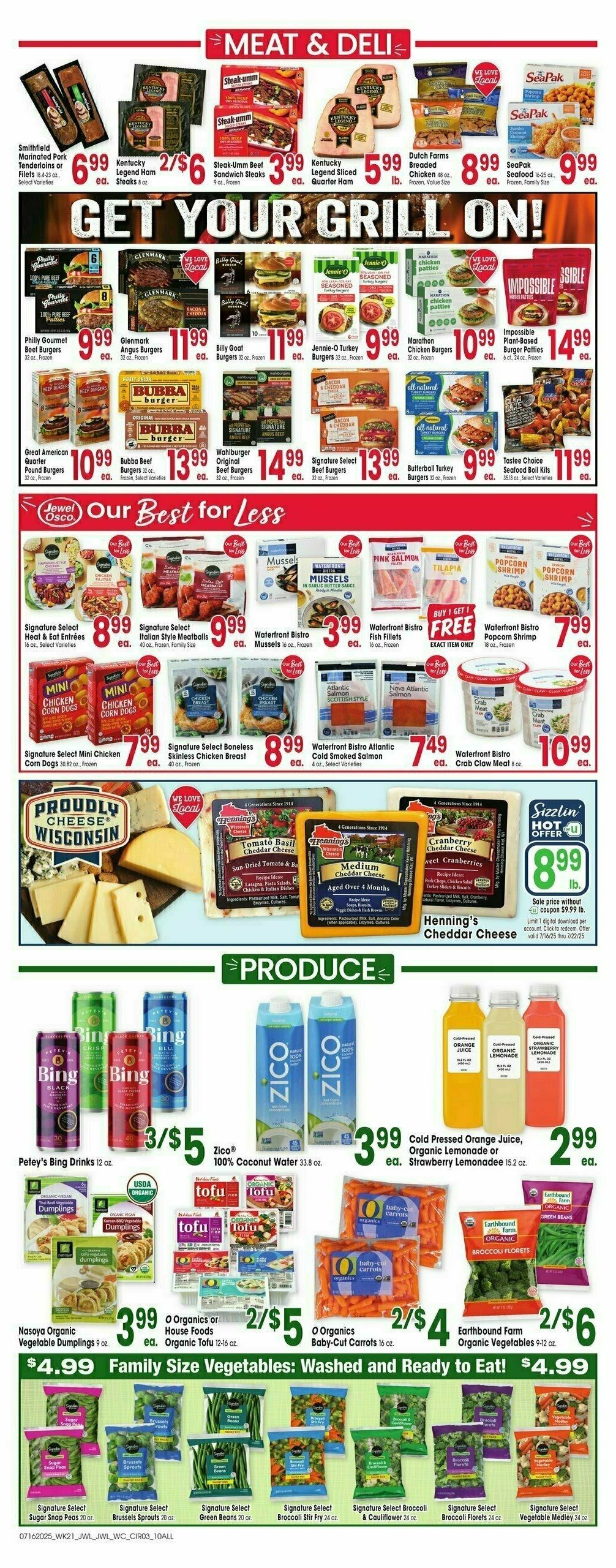Jewel Osco Weekly Ad from July 16