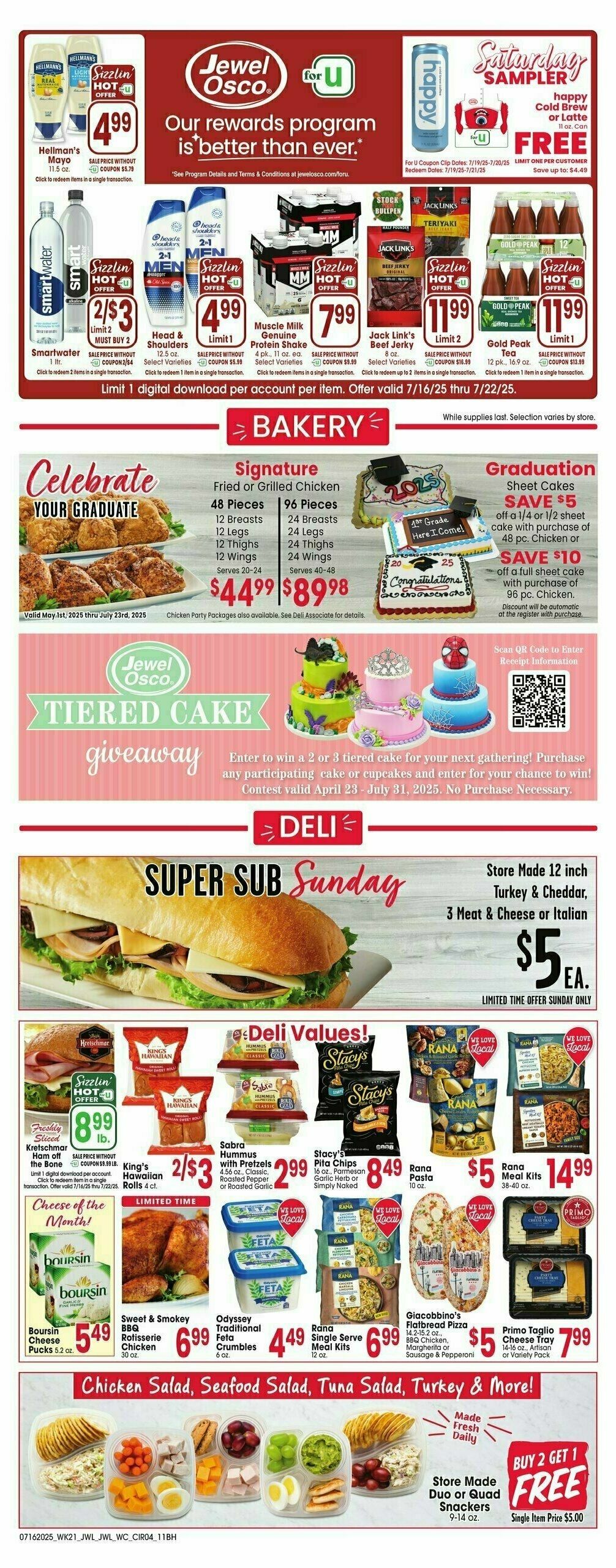 Jewel Osco Weekly Ad from July 16