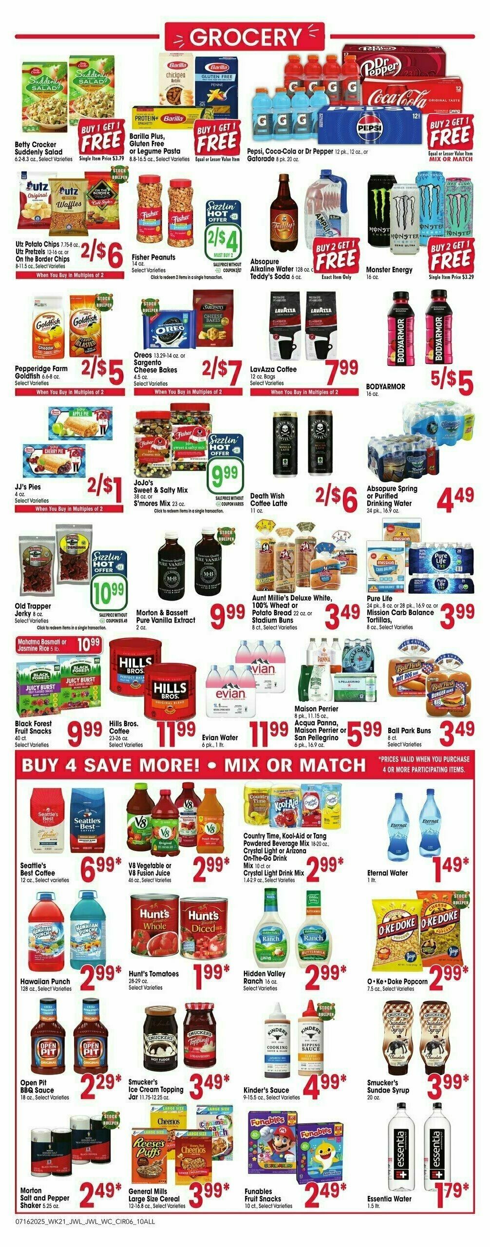 Jewel Osco Weekly Ad from July 16