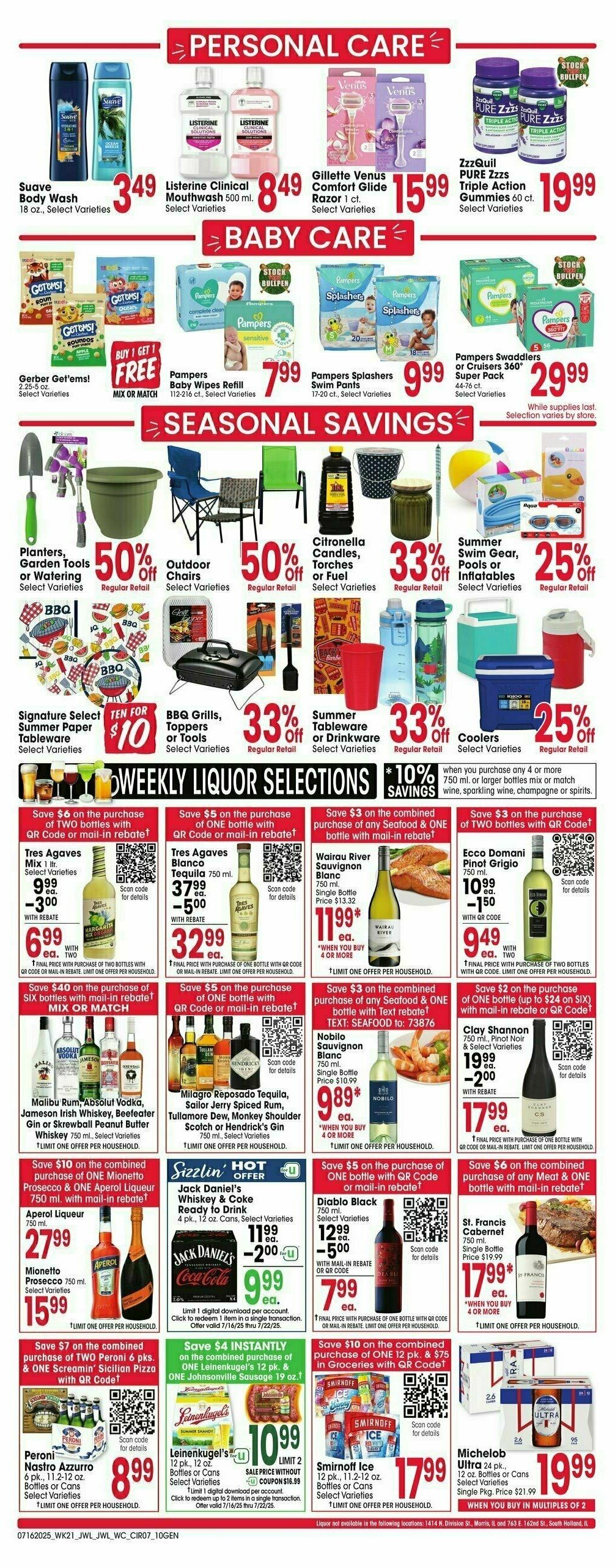 Jewel Osco Weekly Ad from July 16