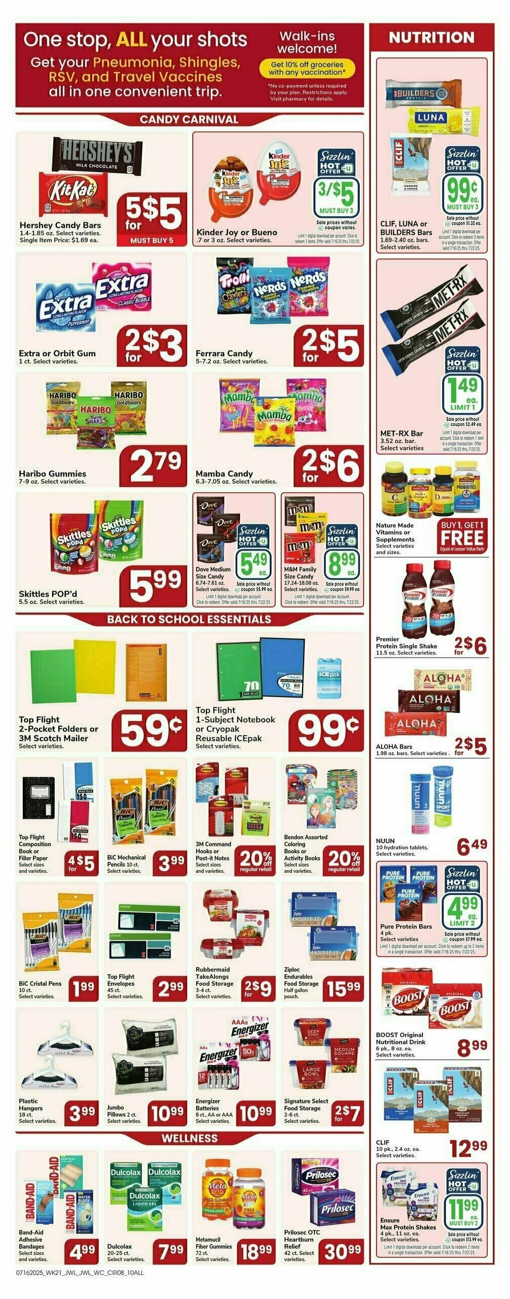 Jewel Osco Weekly Ad from July 16