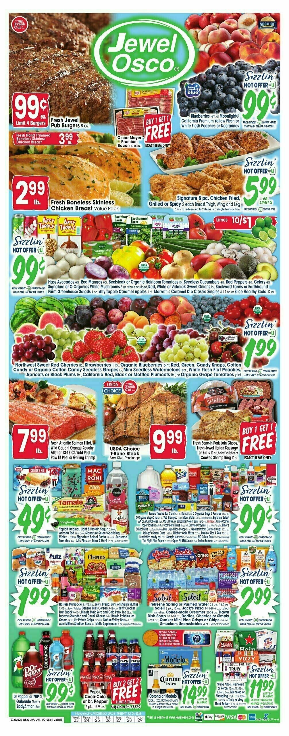 Jewel Osco Weekly Ad from July 23