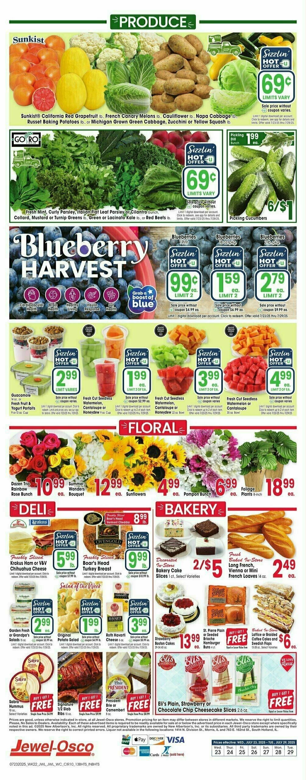 Jewel Osco Weekly Ad from July 23