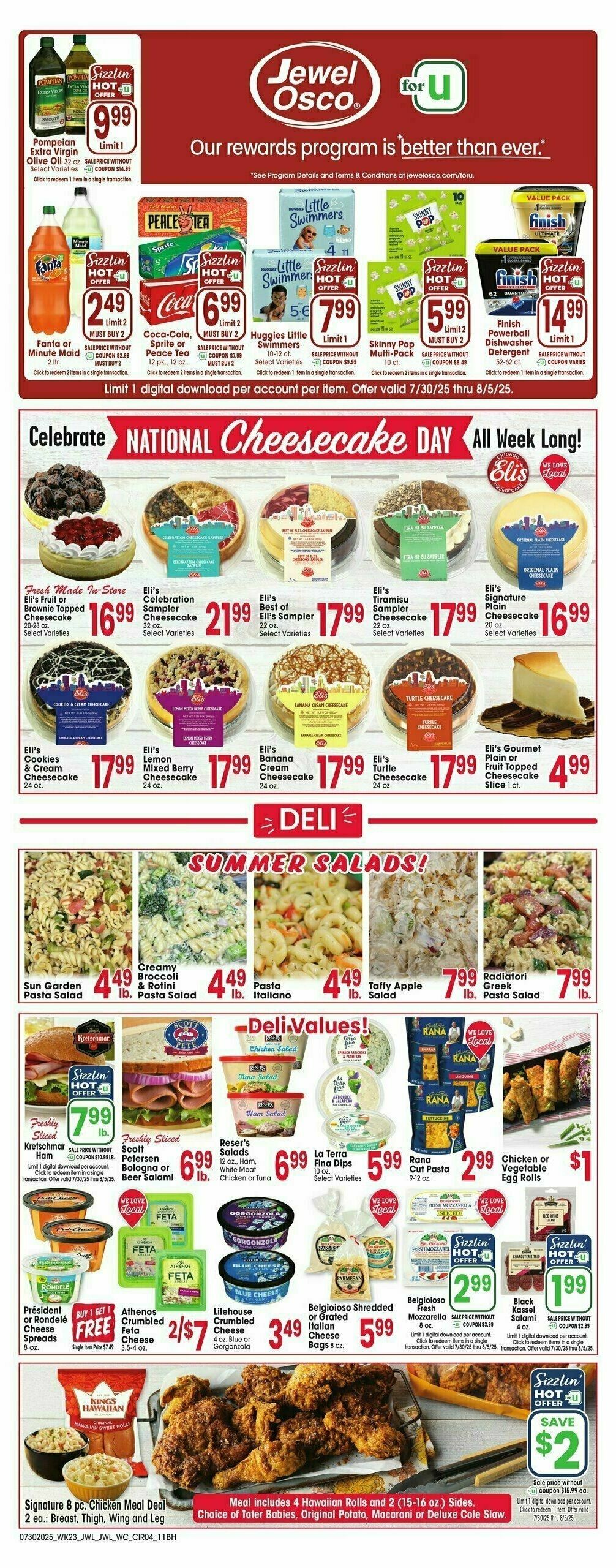 Jewel Osco Weekly Ad from July 30