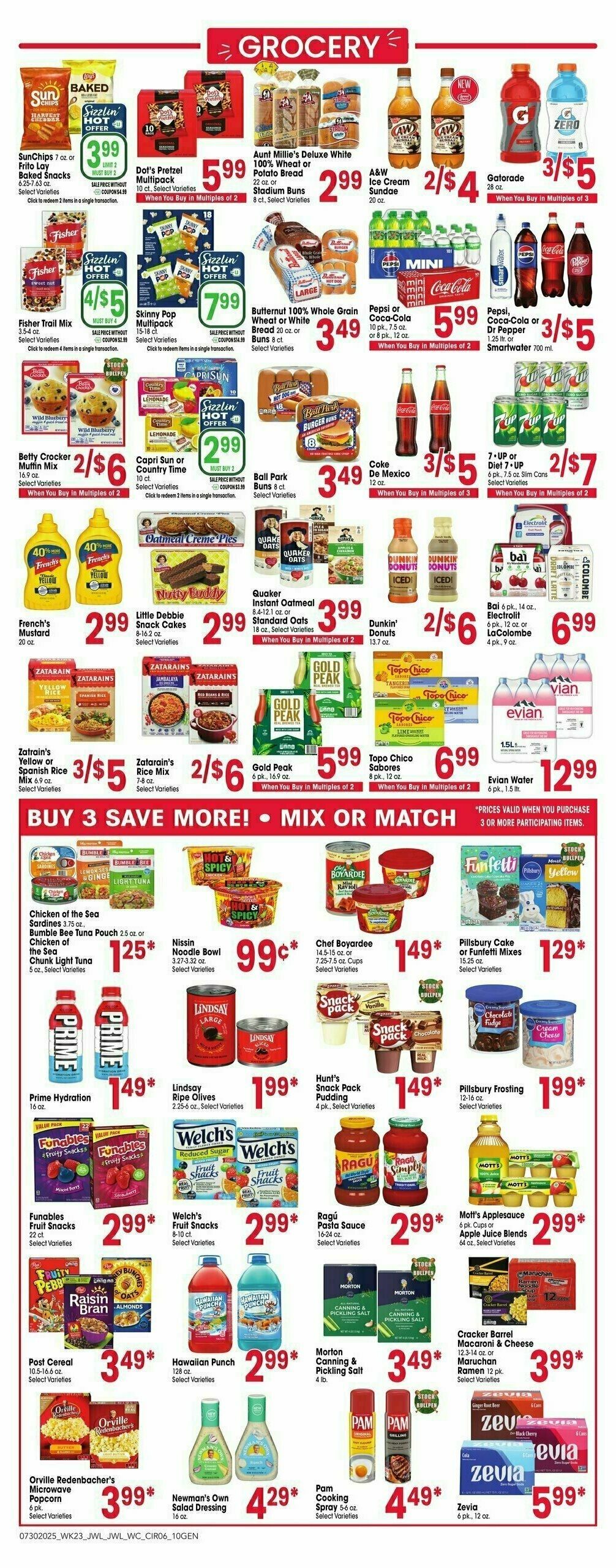 Jewel Osco Weekly Ad from July 30