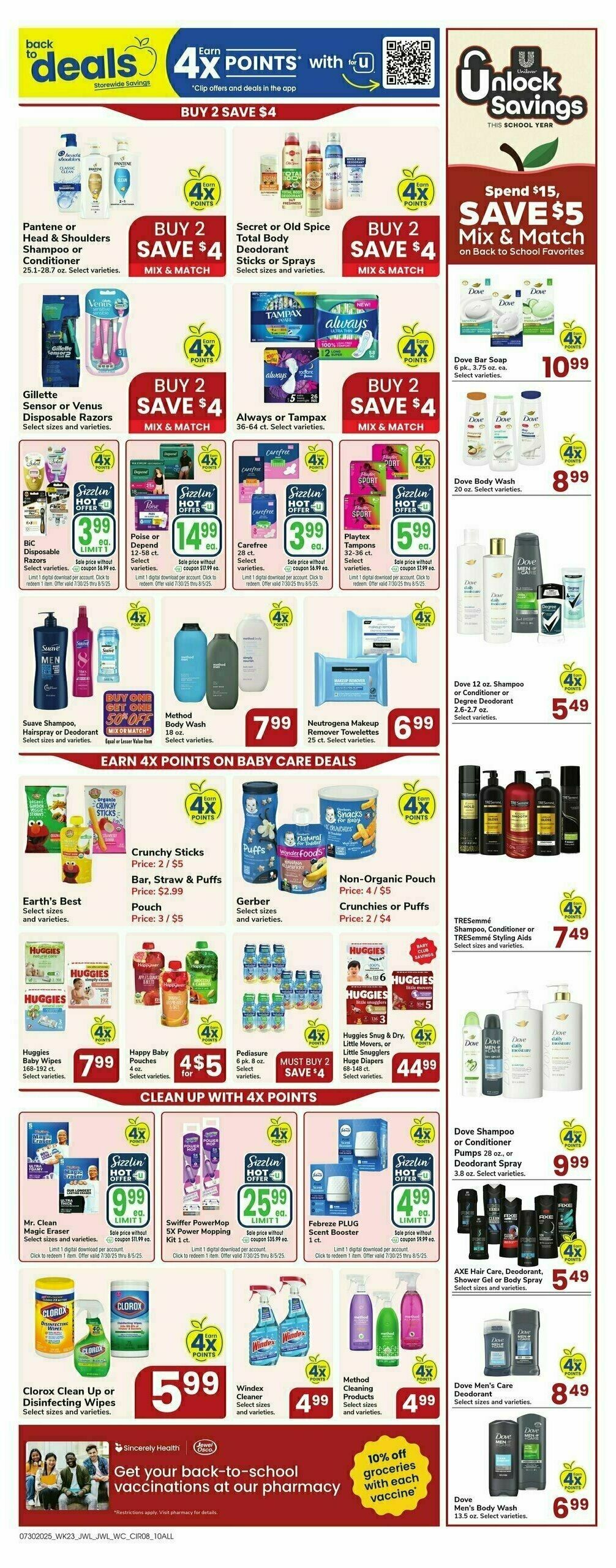 Jewel Osco Weekly Ad from July 30