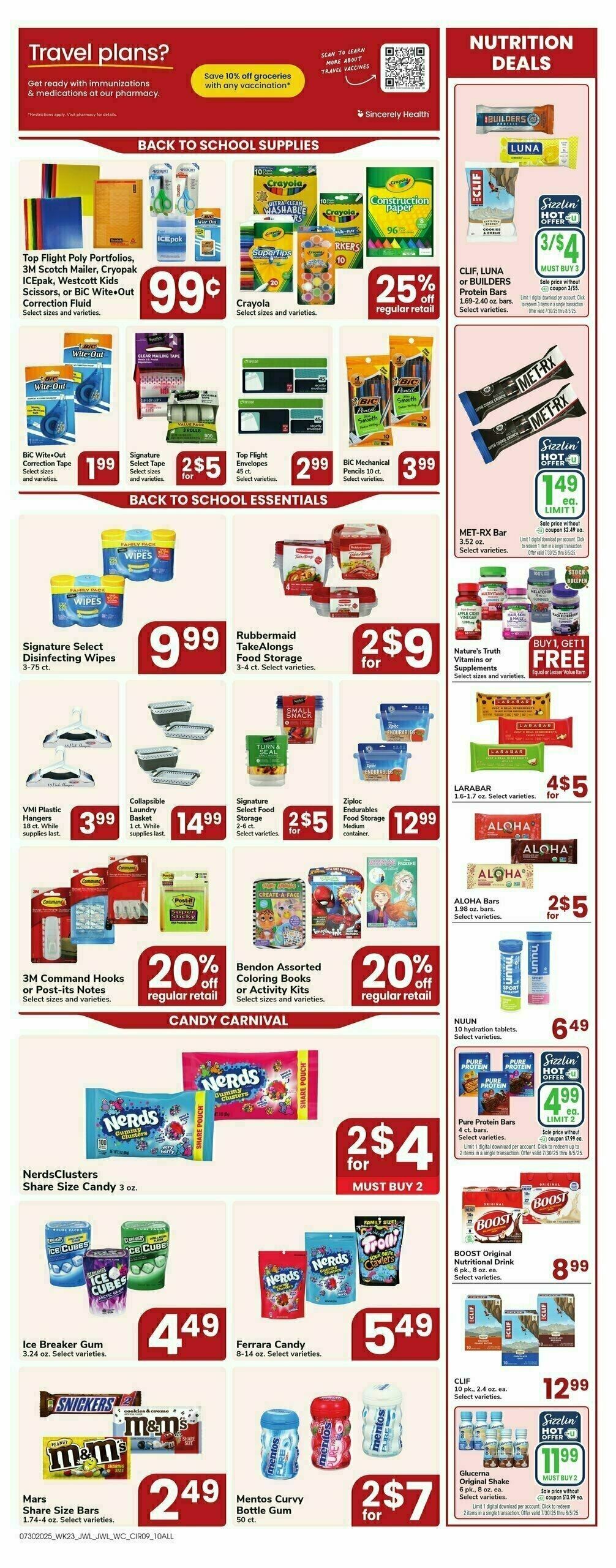 Jewel Osco Weekly Ad from July 30