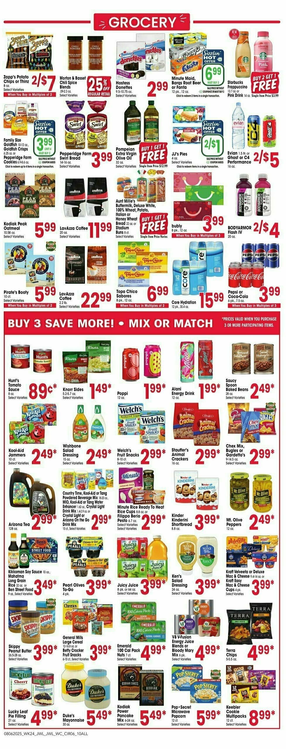 Jewel Osco Weekly Ad from August 6
