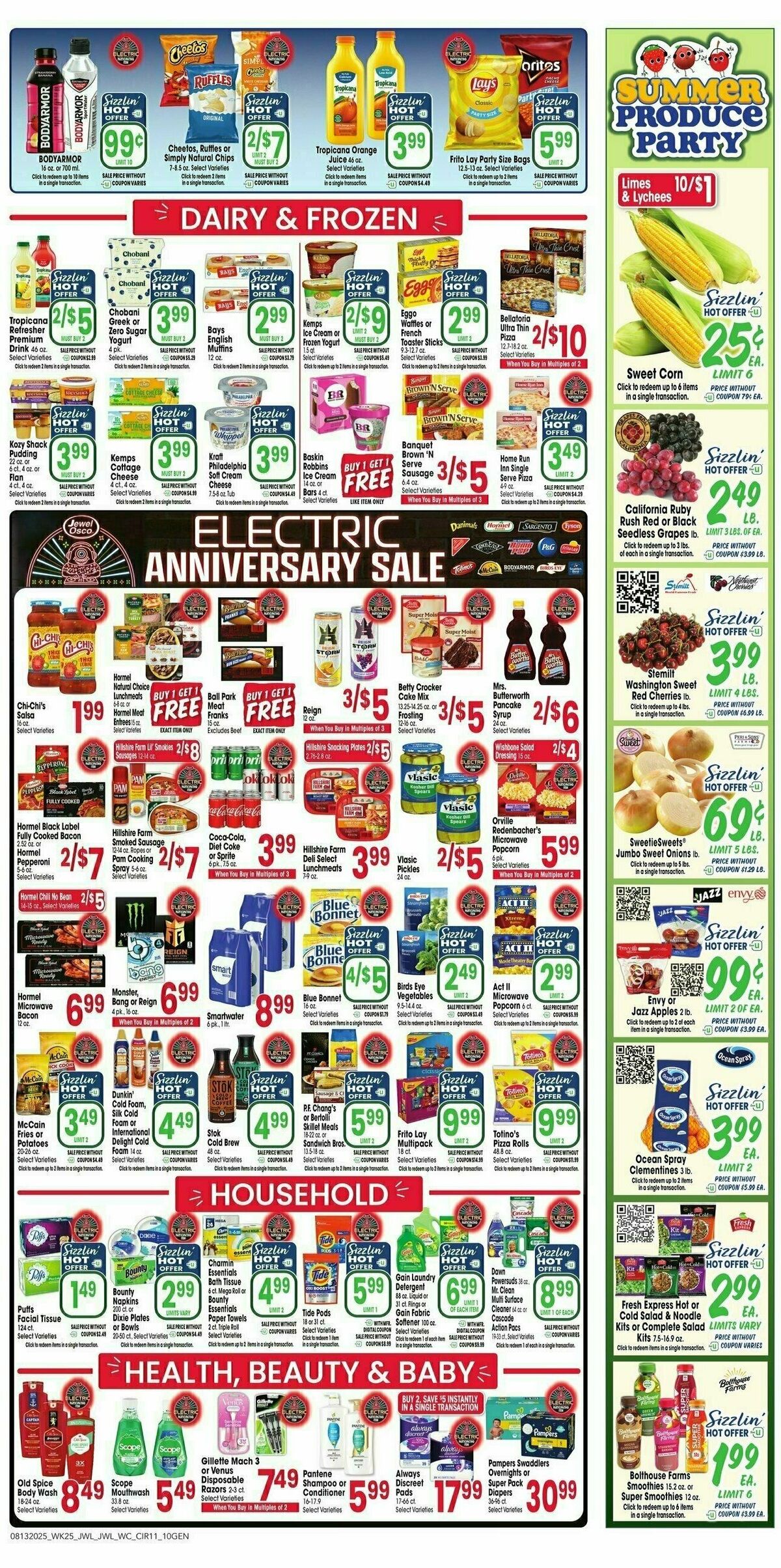 Jewel Osco Weekly Ad from August 13