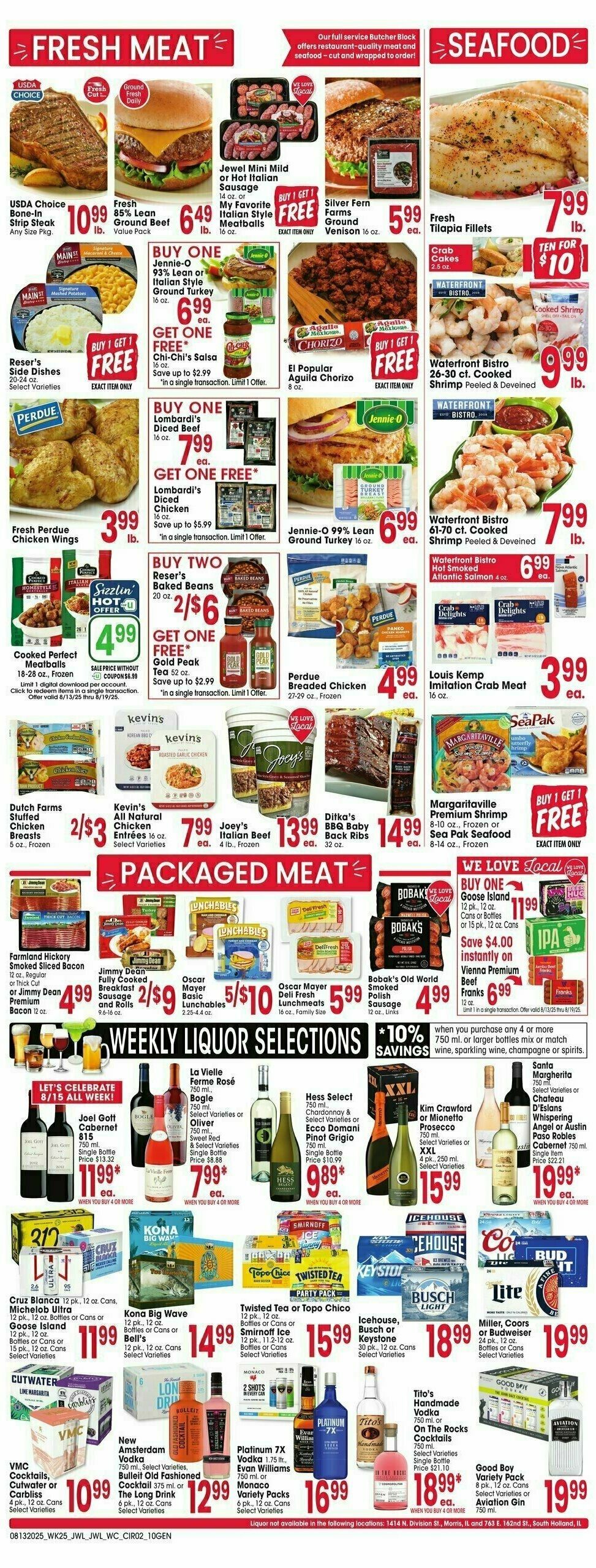 Jewel Osco Weekly Ad from August 13