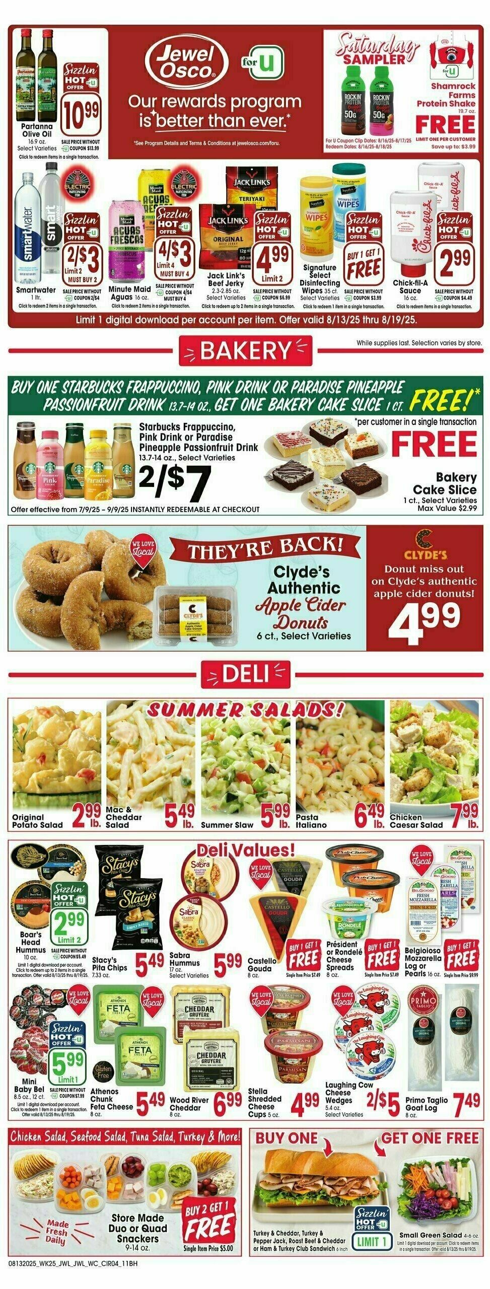 Jewel Osco Weekly Ad from August 13