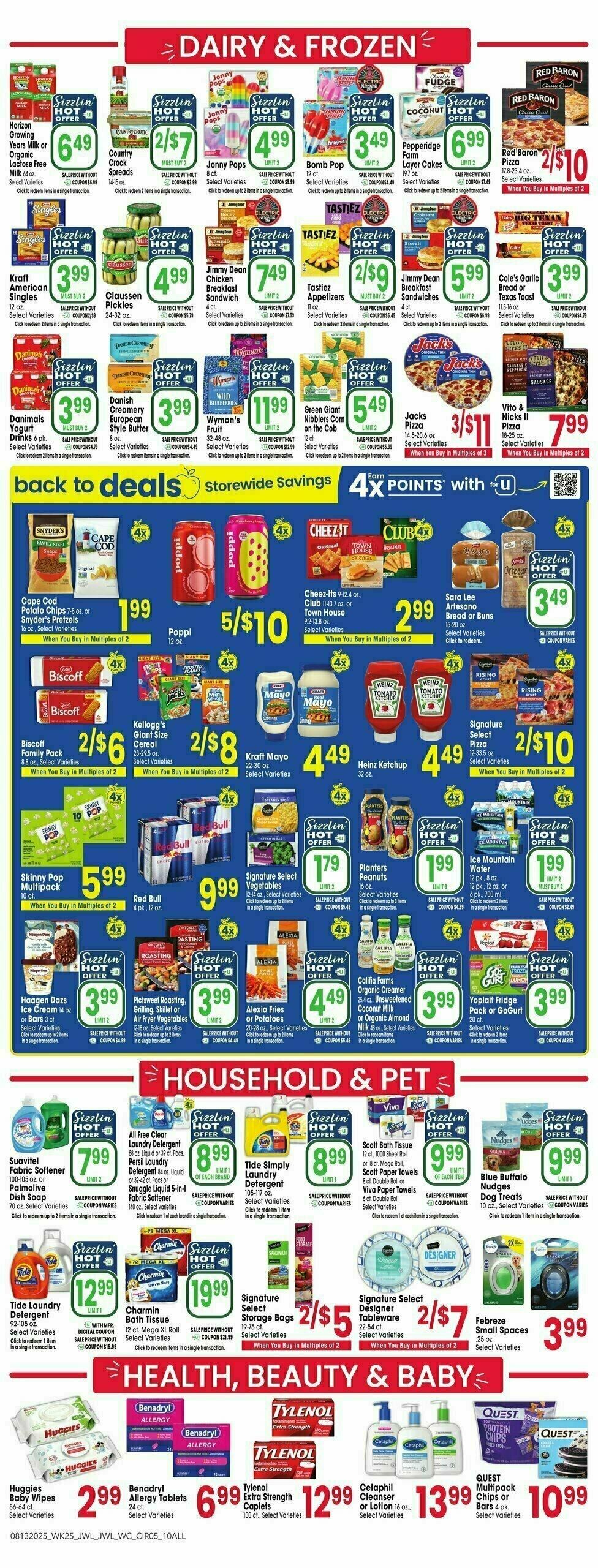 Jewel Osco Weekly Ad from August 13
