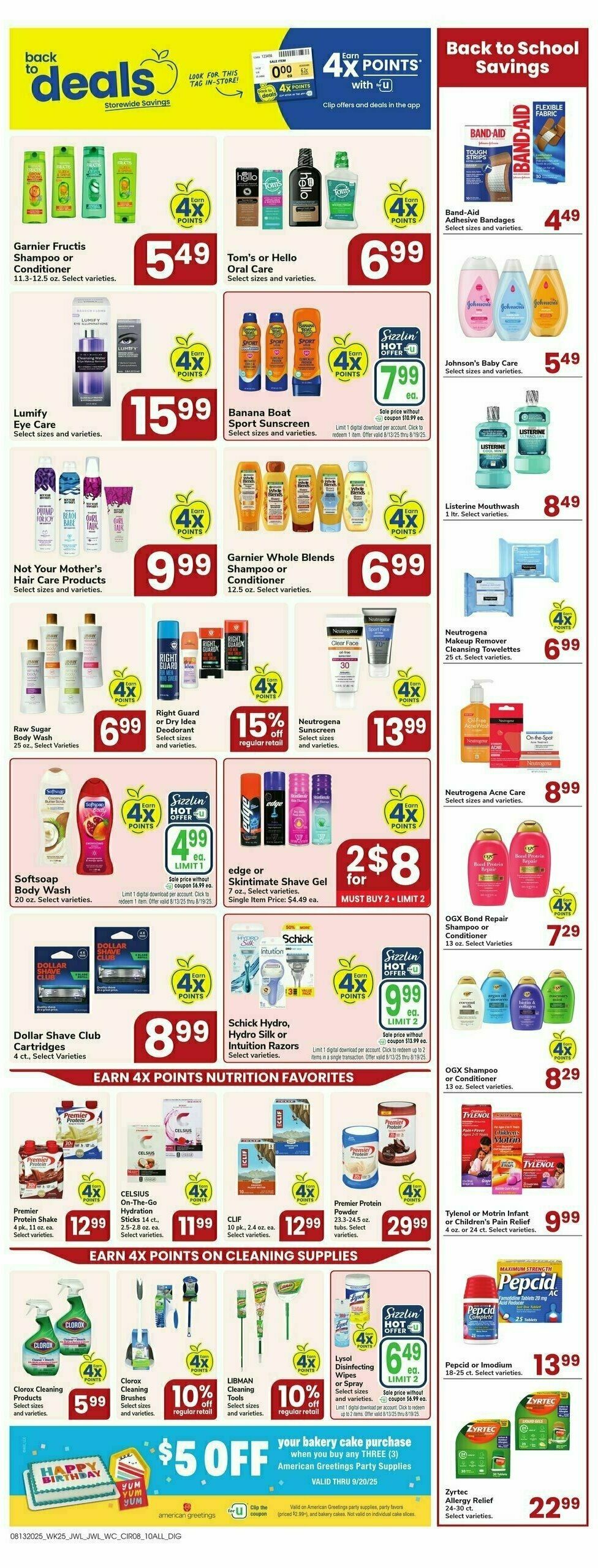 Jewel Osco Weekly Ad from August 13
