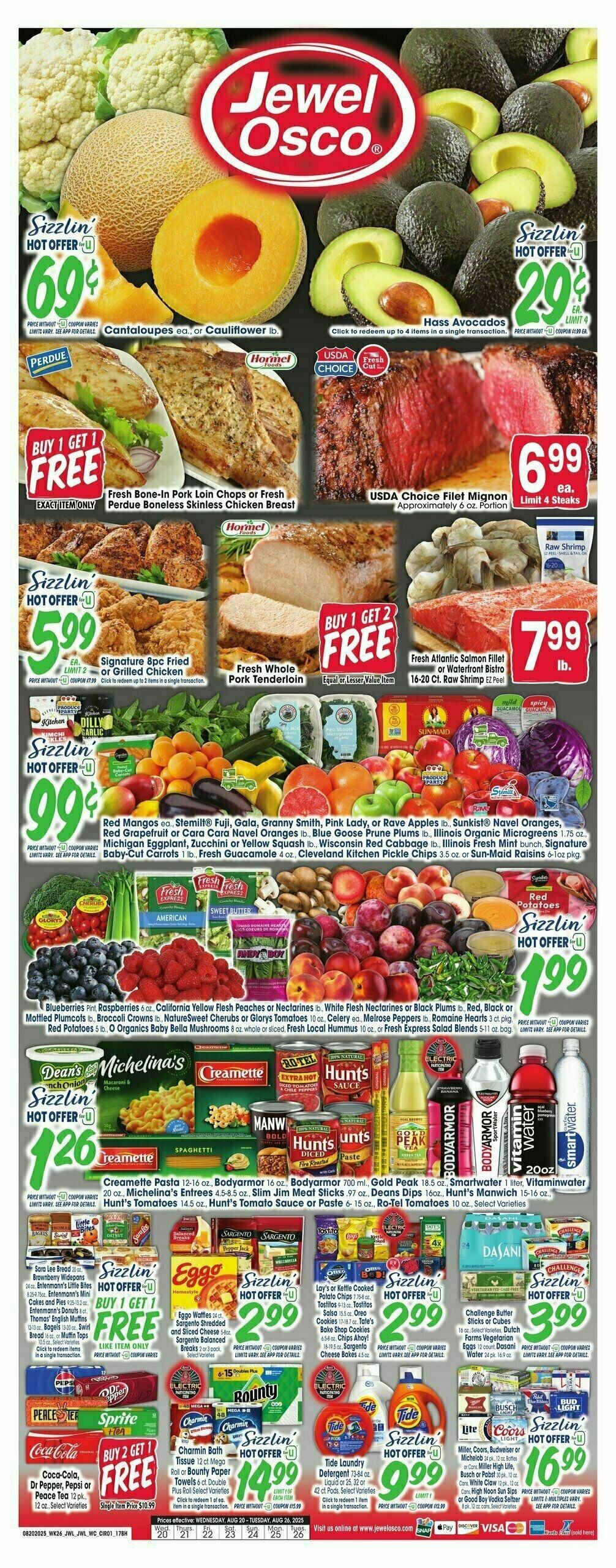 Jewel Osco Weekly Ad from August 20