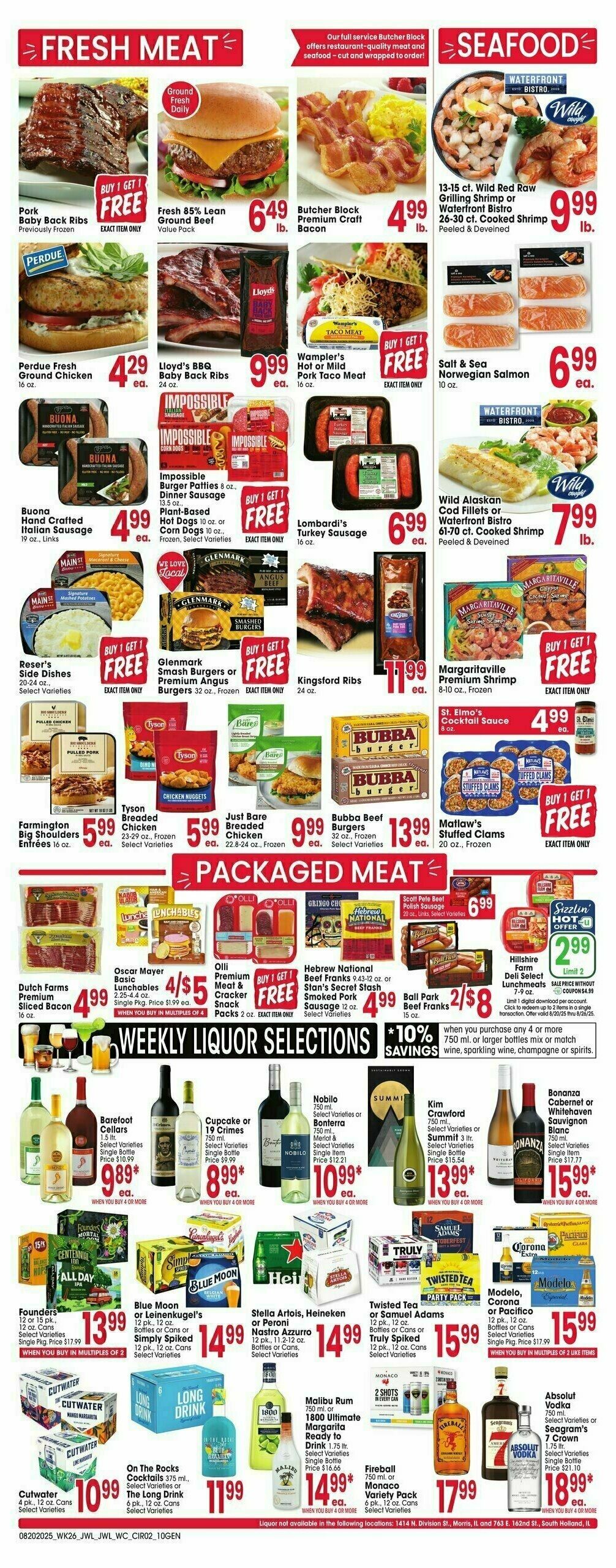 Jewel Osco Weekly Ad from August 20