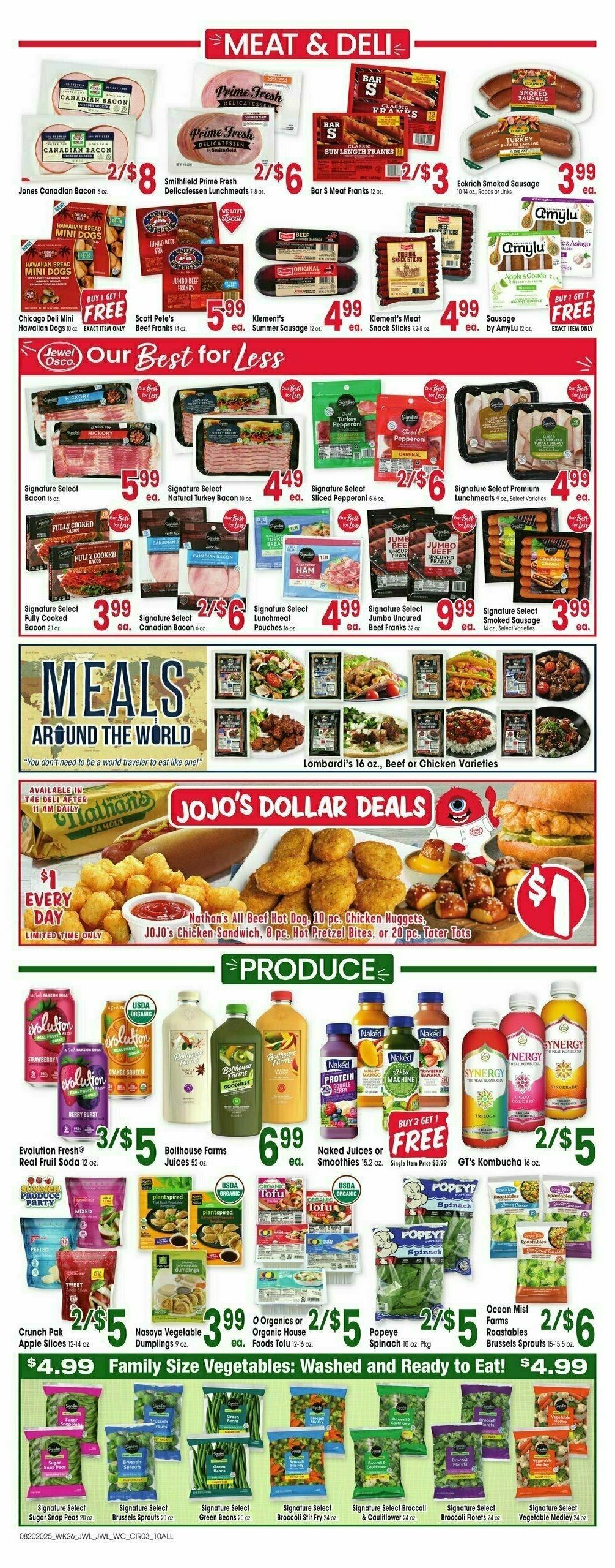 Jewel Osco Weekly Ad from August 20