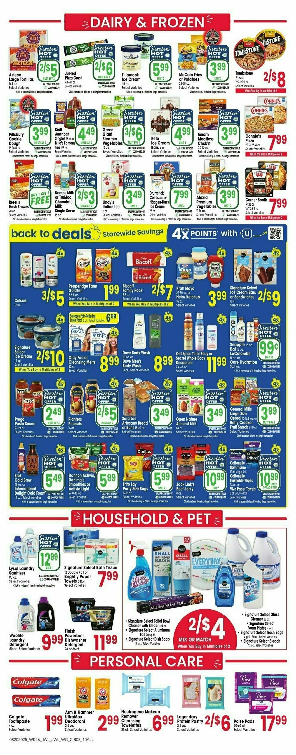 Jewel Osco Weekly Ad from August 20