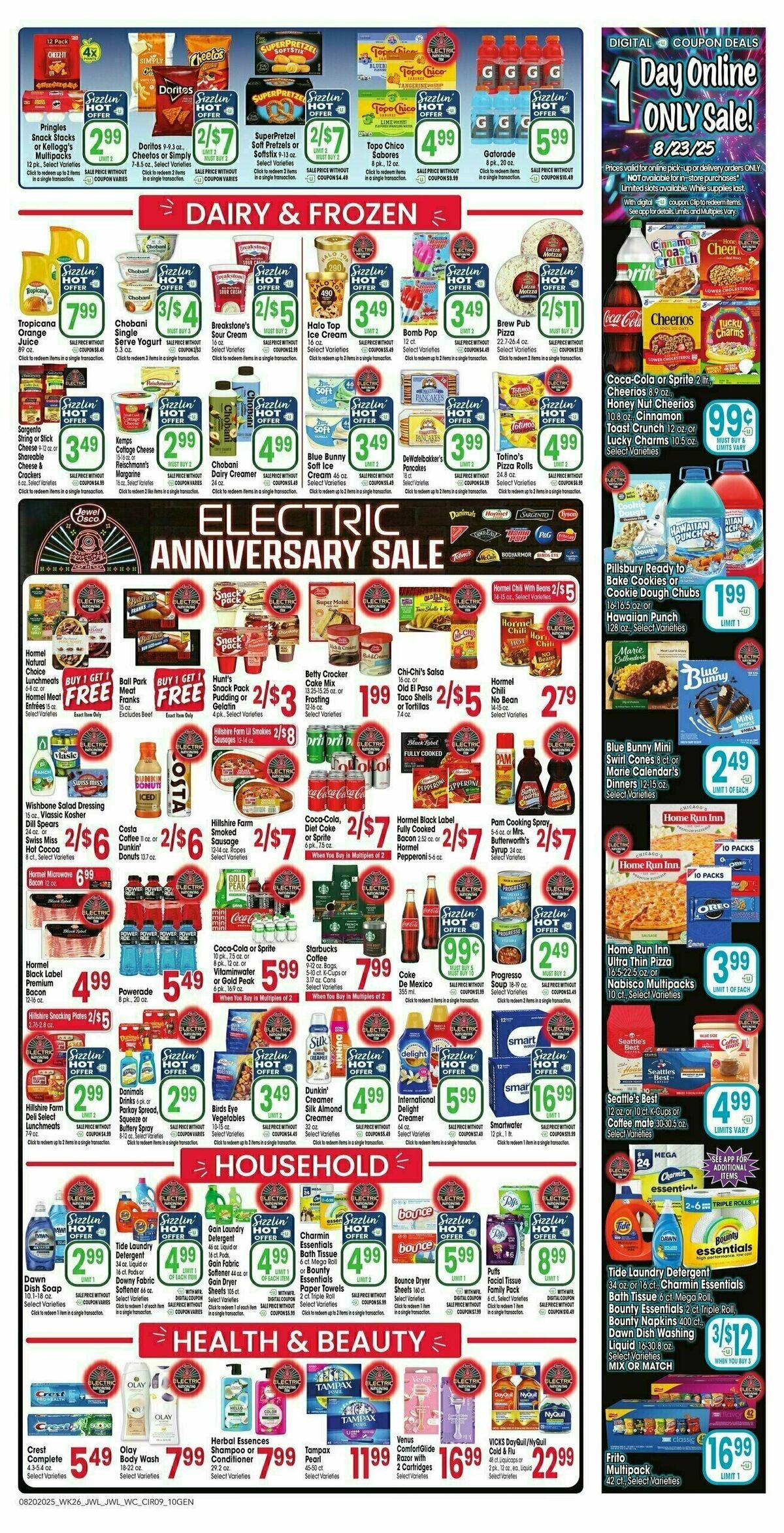 Jewel Osco Weekly Ad from August 20