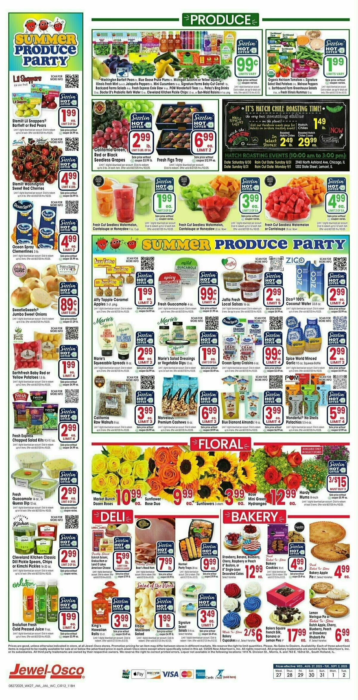 Jewel Osco Weekly Ad from August 27