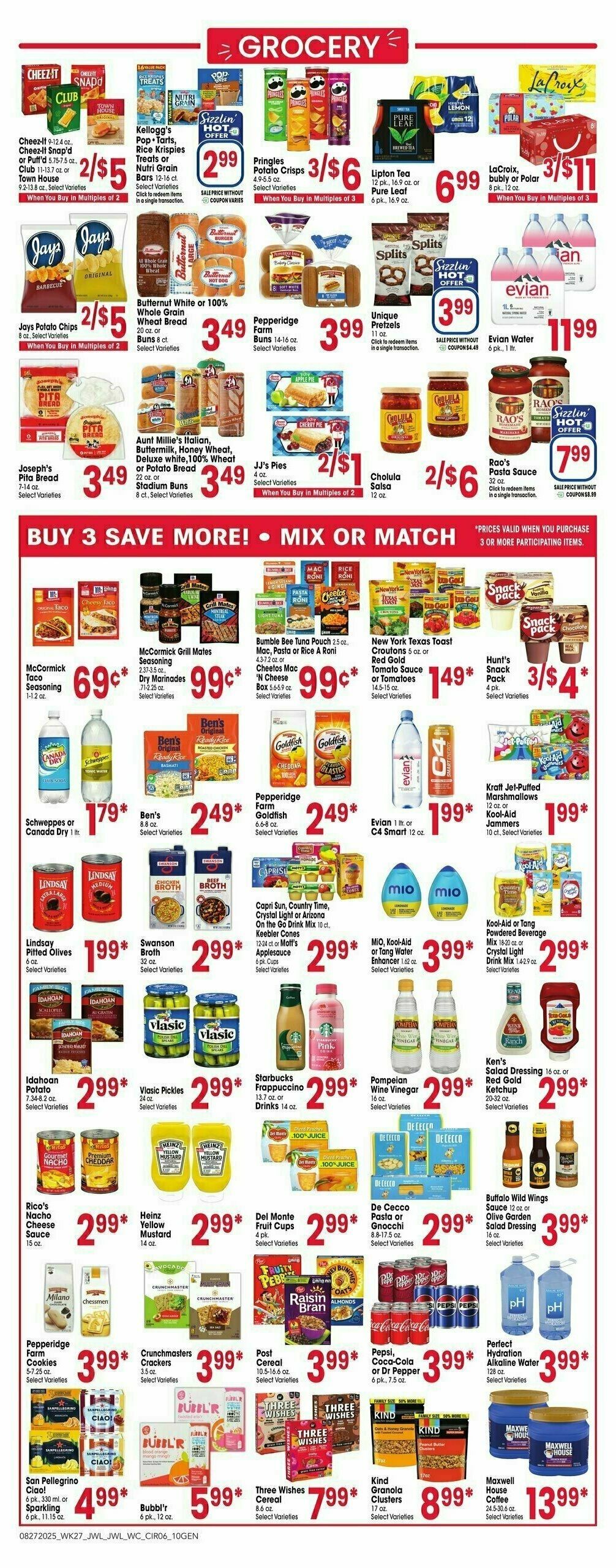 Jewel Osco Weekly Ad from August 27