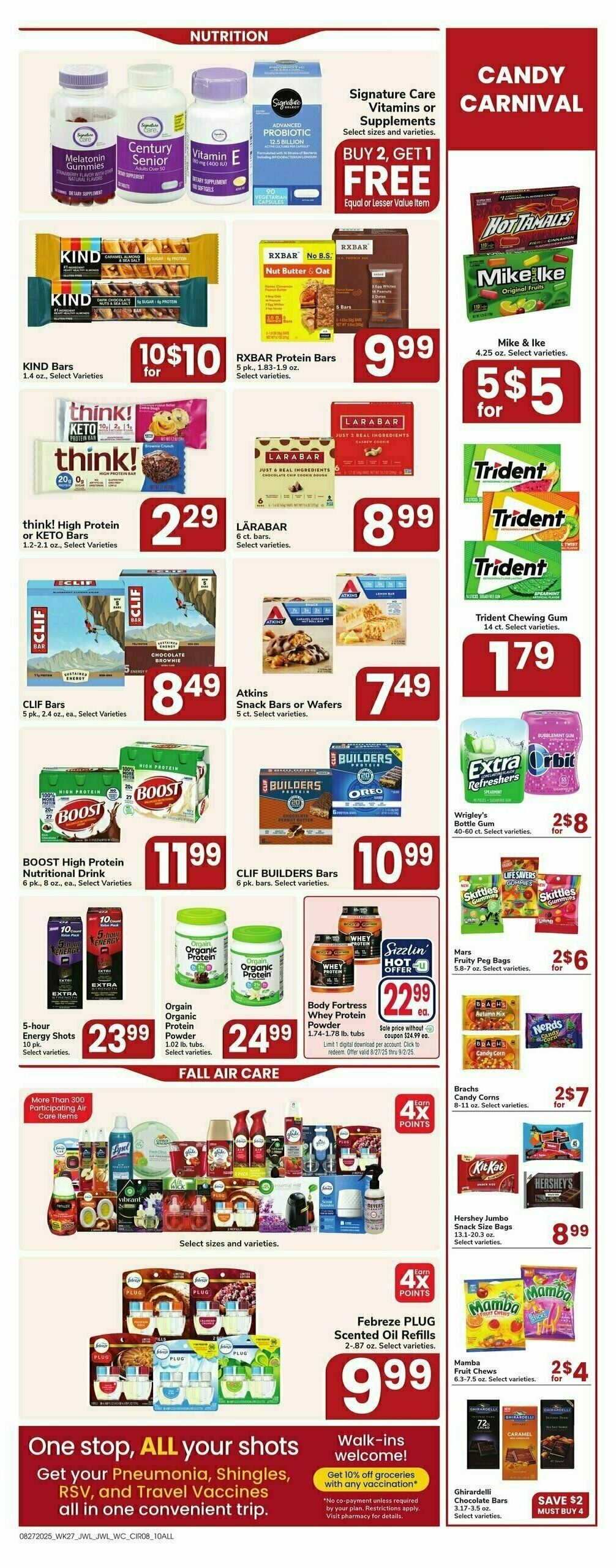 Jewel Osco Weekly Ad from August 27