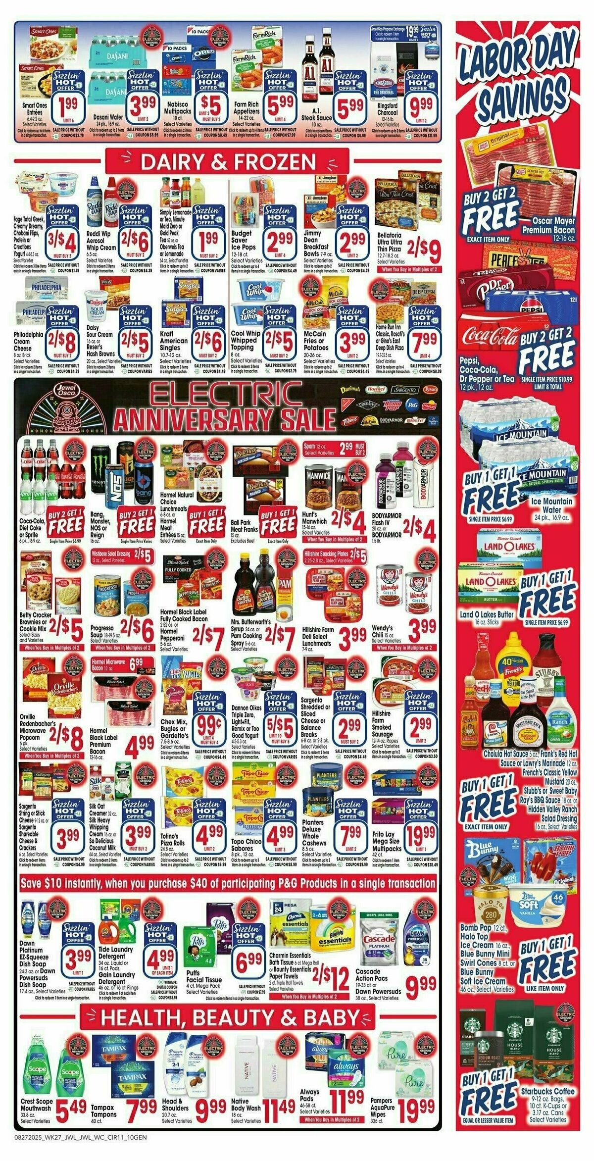 Jewel Osco Weekly Ad from August 27