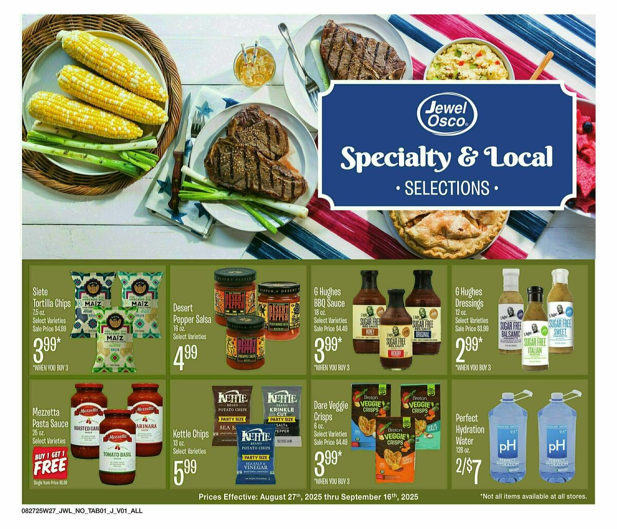 Jewel Osco Organics Guide Weekly Ad from August 27