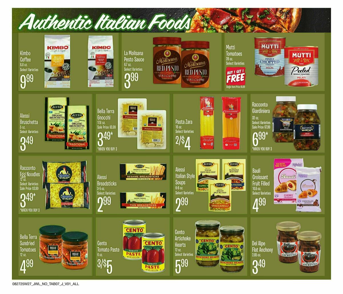 Jewel Osco Organics Guide Weekly Ad from August 27