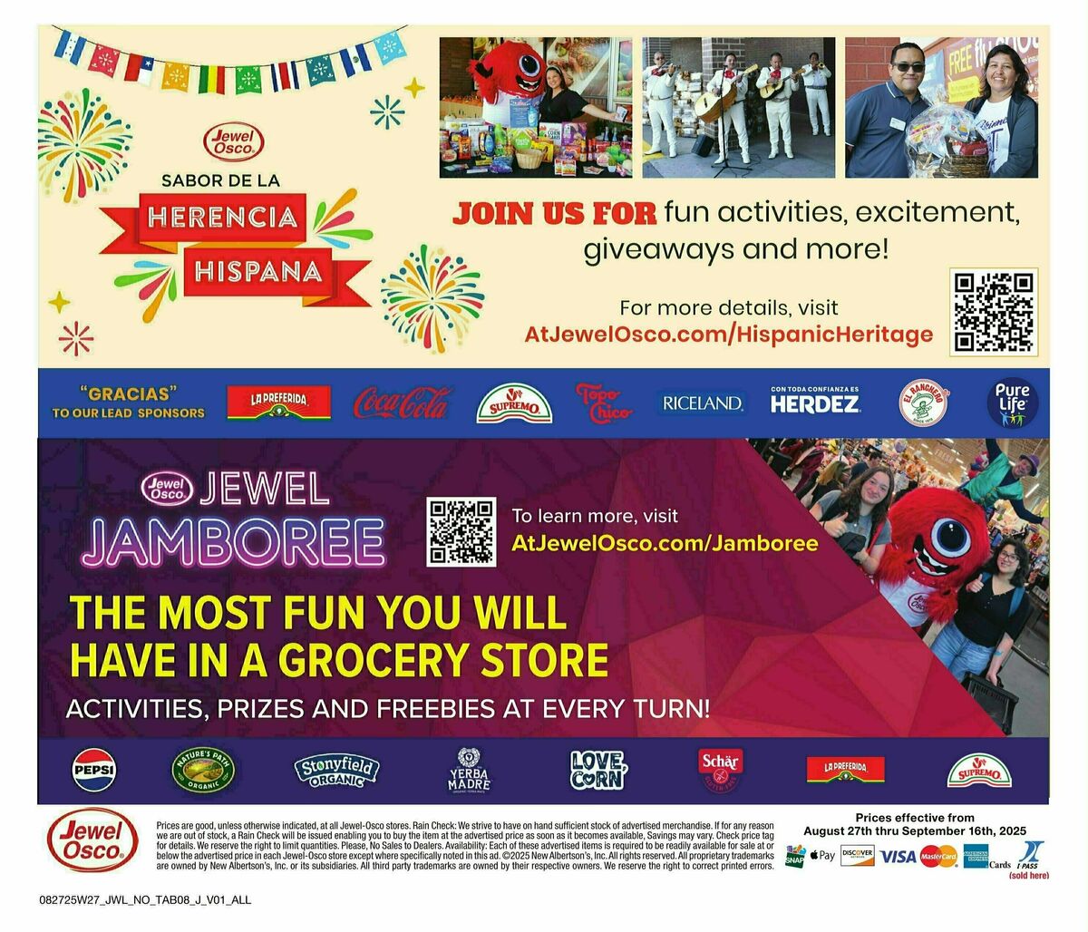 Jewel Osco Organics Guide Weekly Ad from August 27