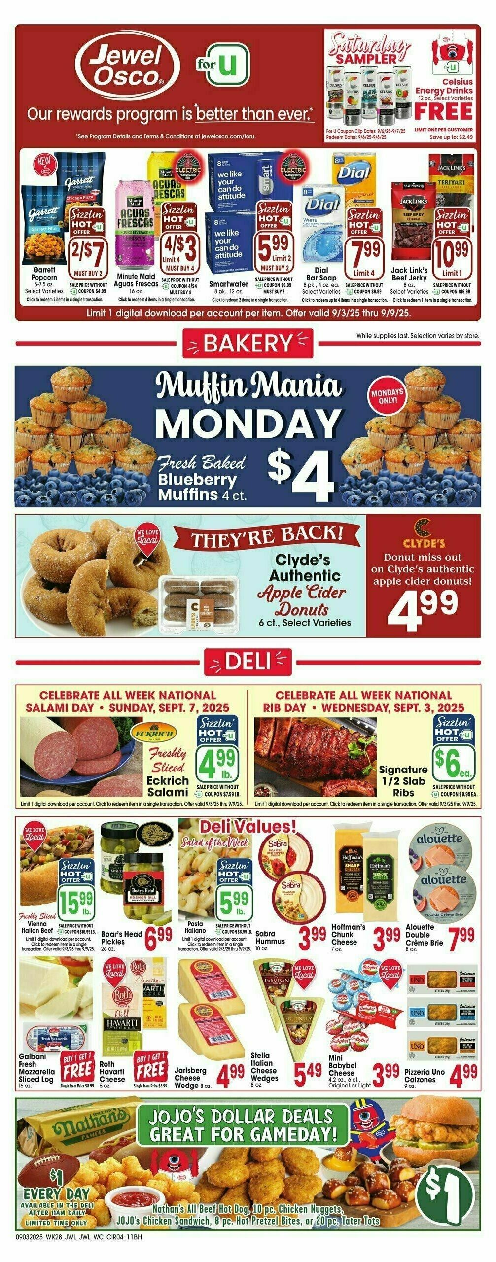 Jewel Osco Weekly Ad from September 3