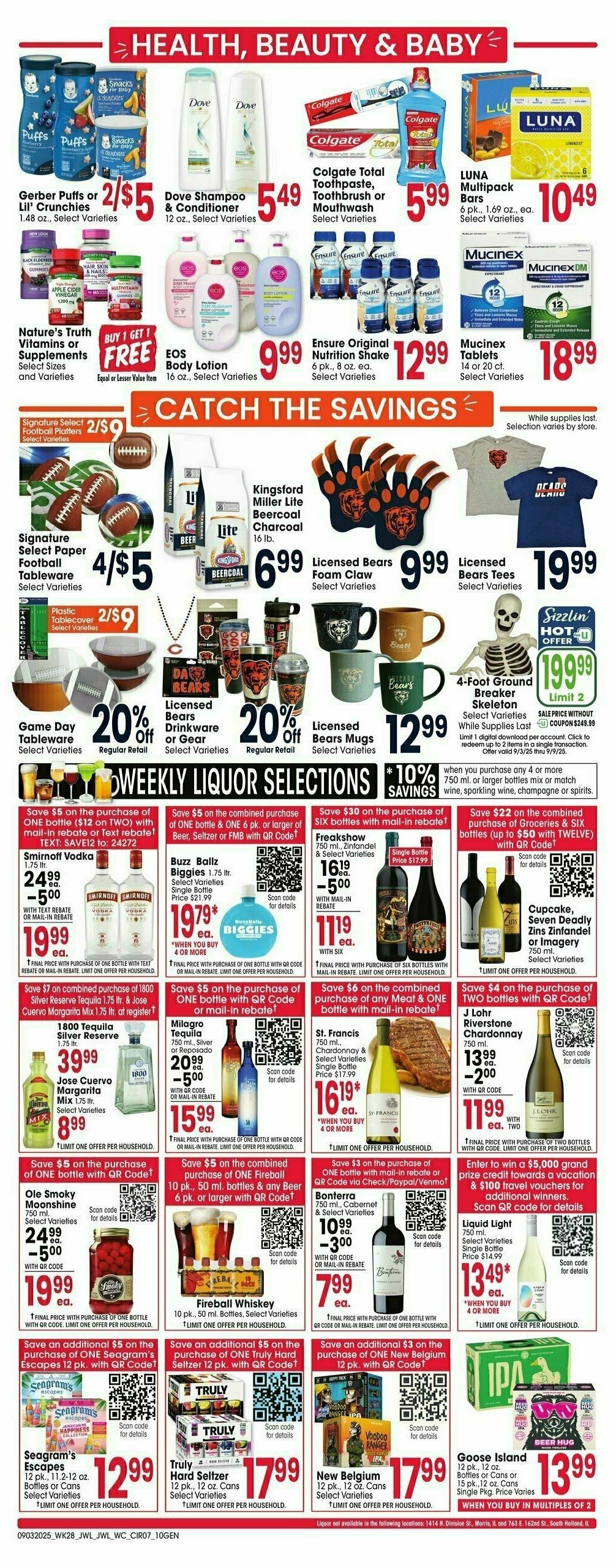 Jewel Osco Weekly Ad from September 3