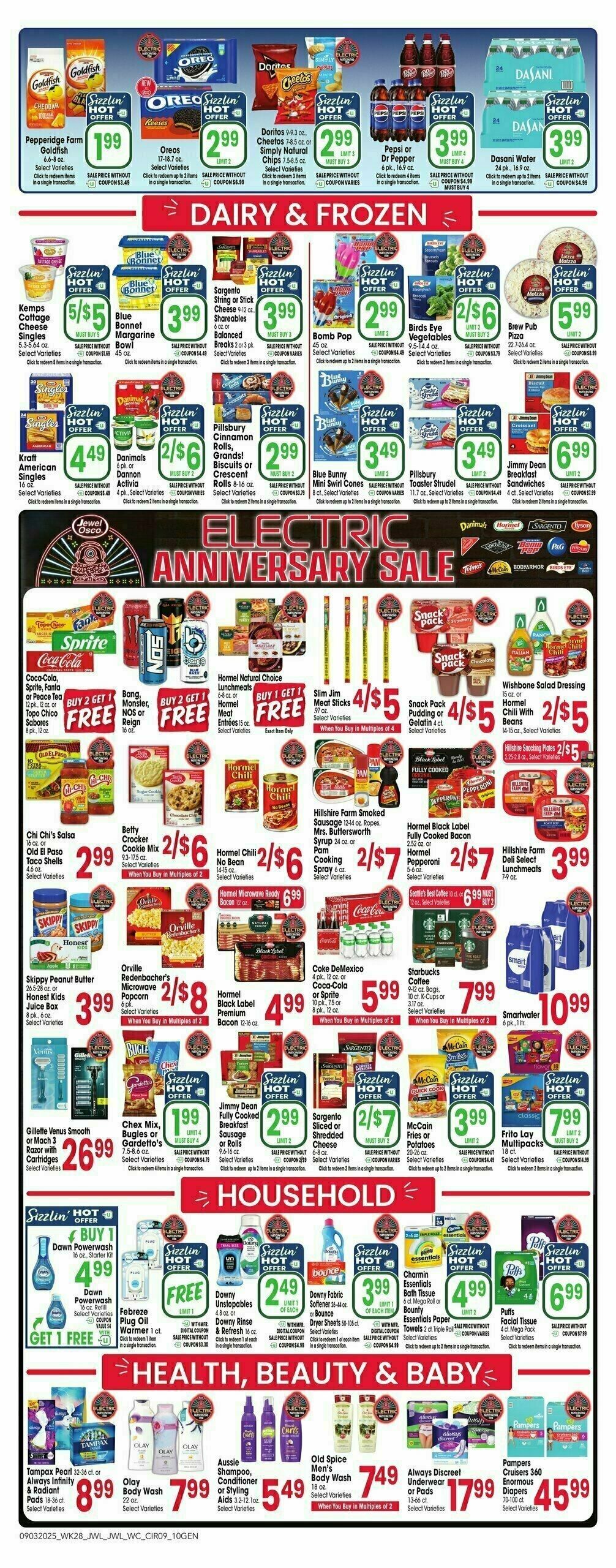 Jewel Osco Weekly Ad from September 3