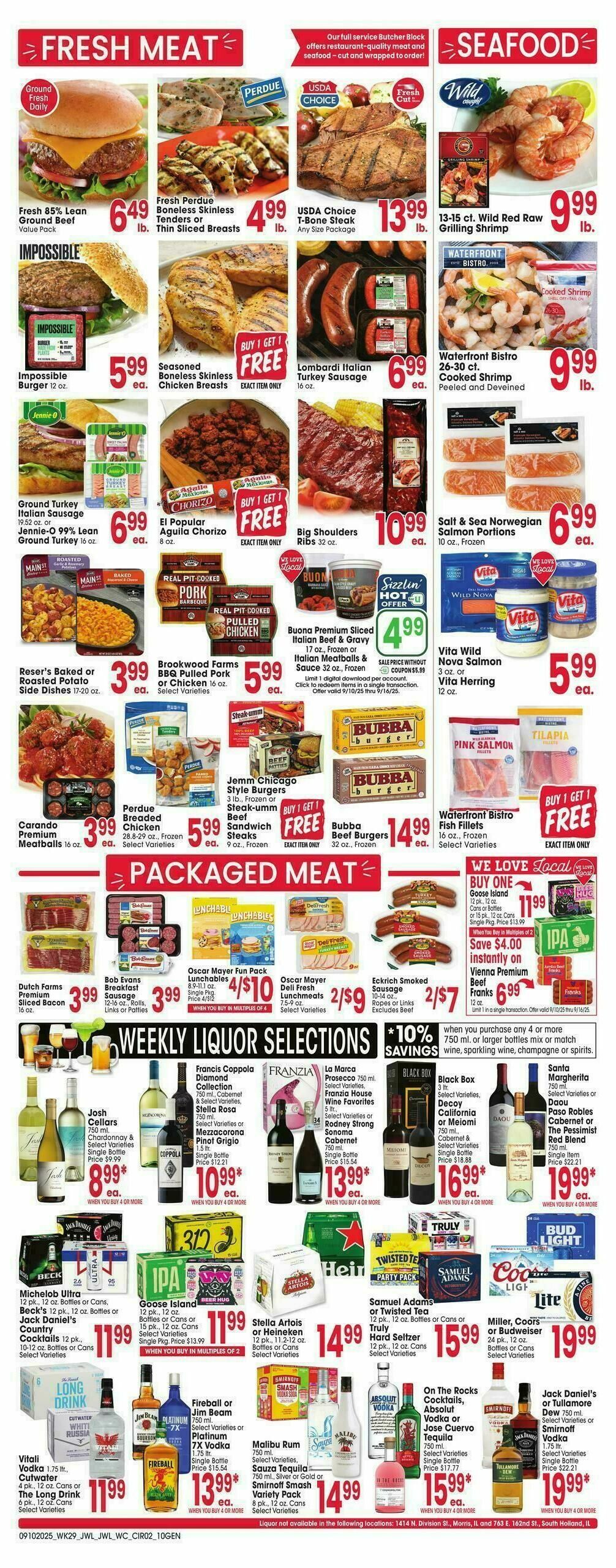 Jewel Osco Weekly Ad from September 10