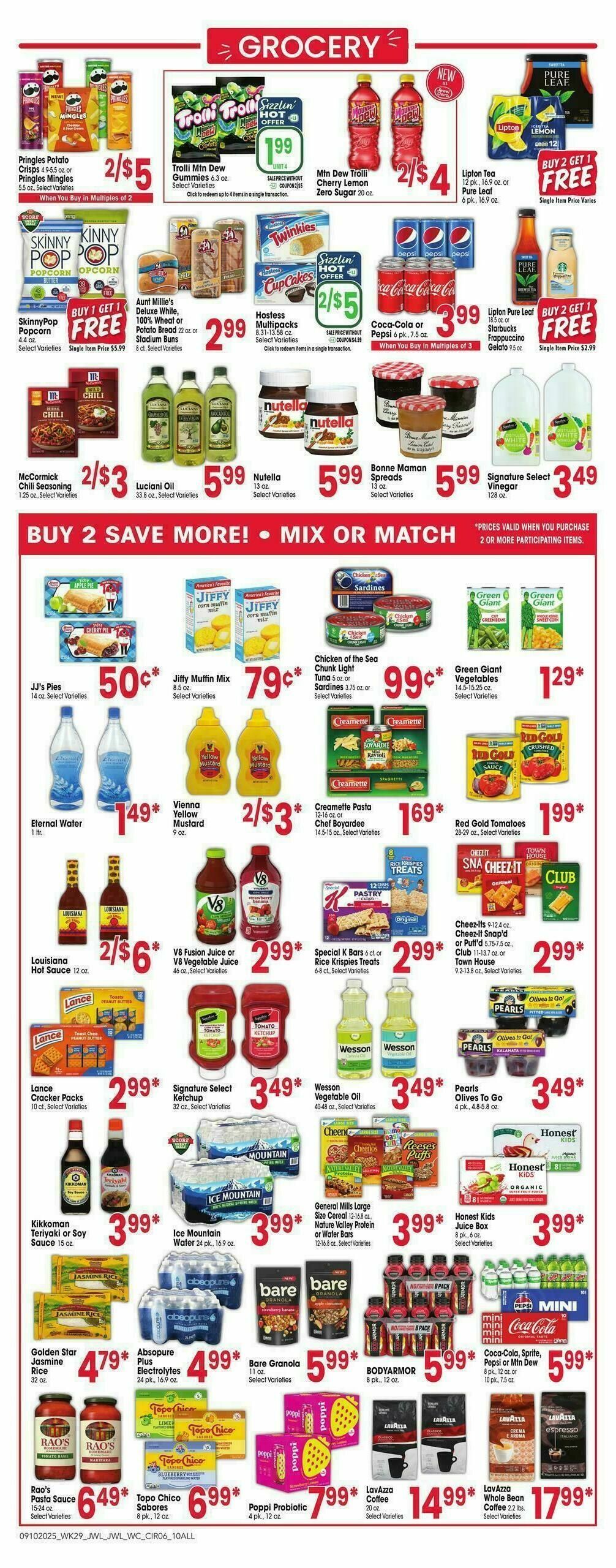 Jewel Osco Weekly Ad from September 10